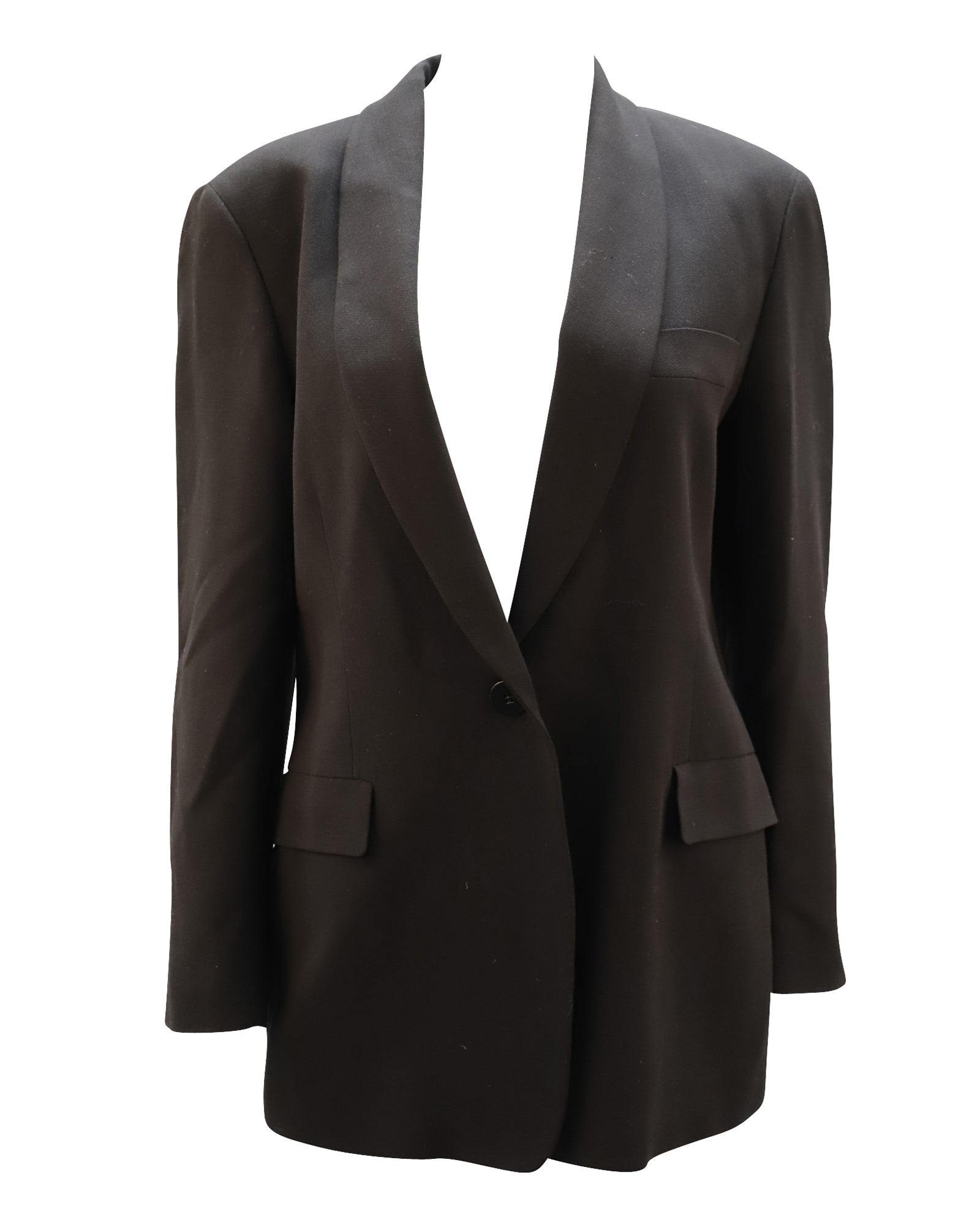 Chaqueta de lana color negro