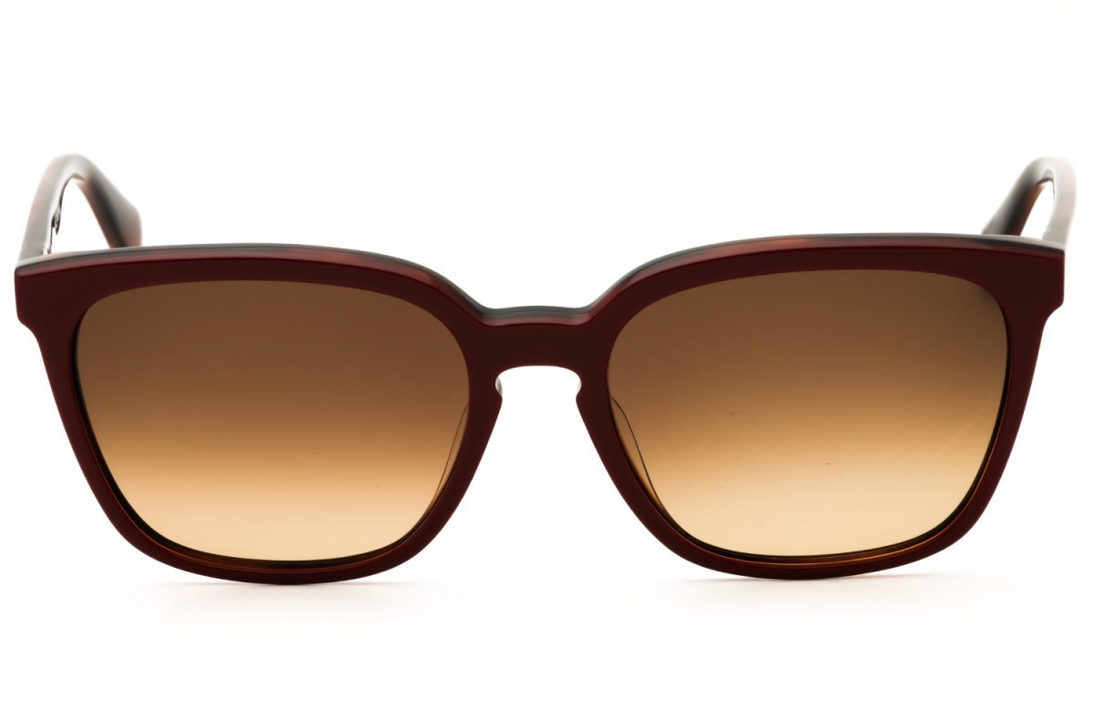 Gafas color café y rojo