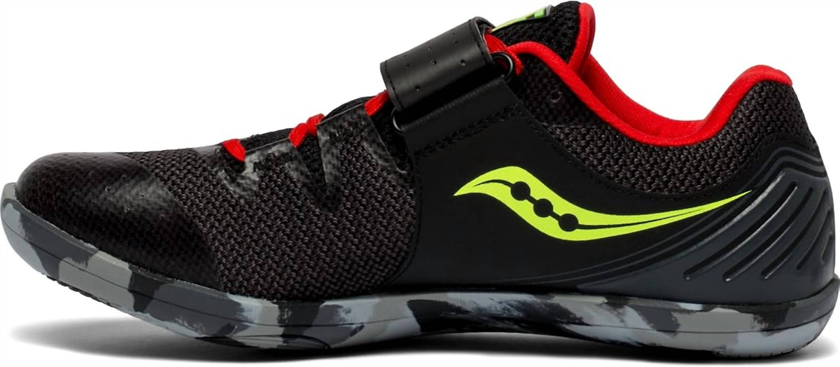 Tenis para correr de hombre color negro y rojo
