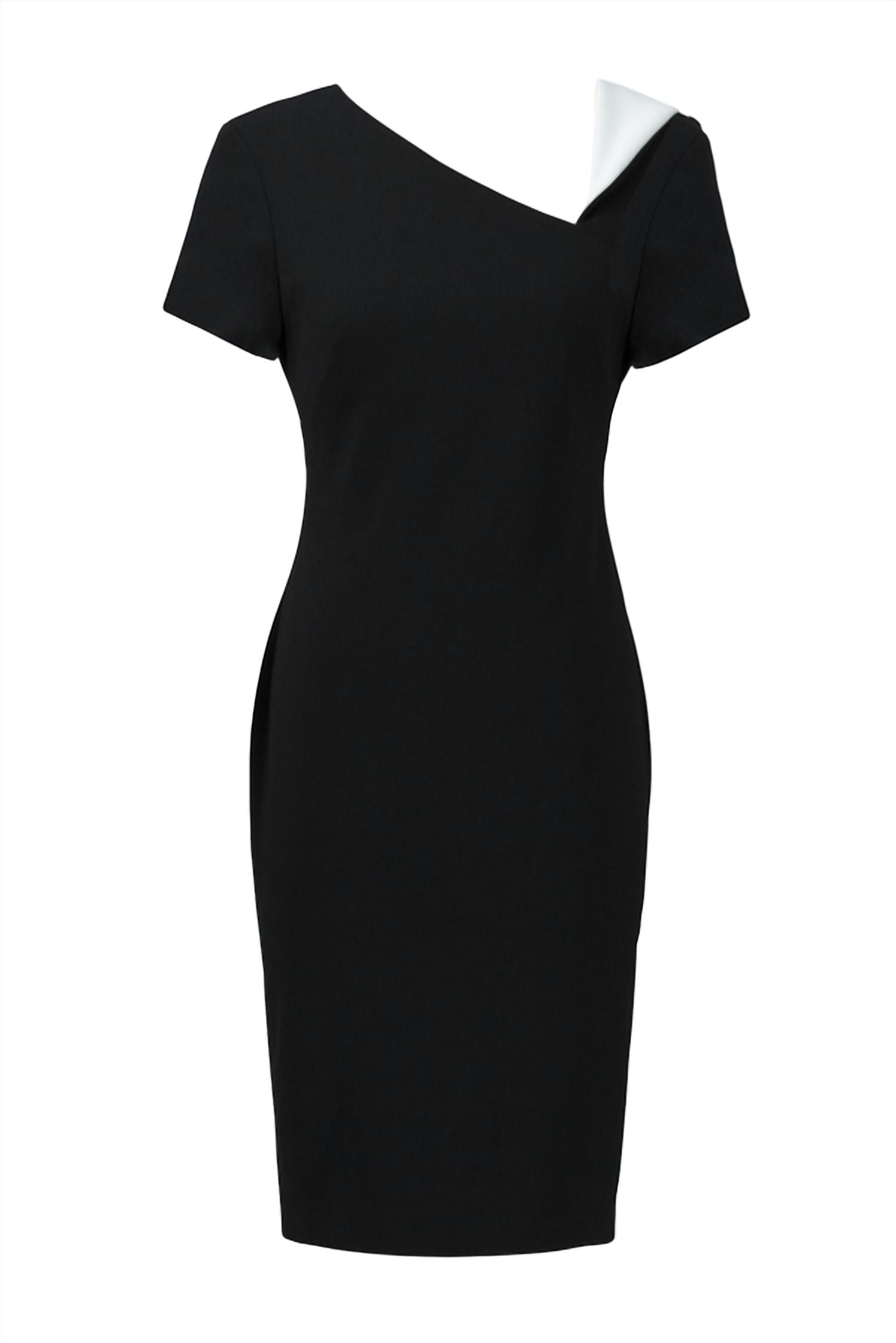 Vestido color negro y blanco