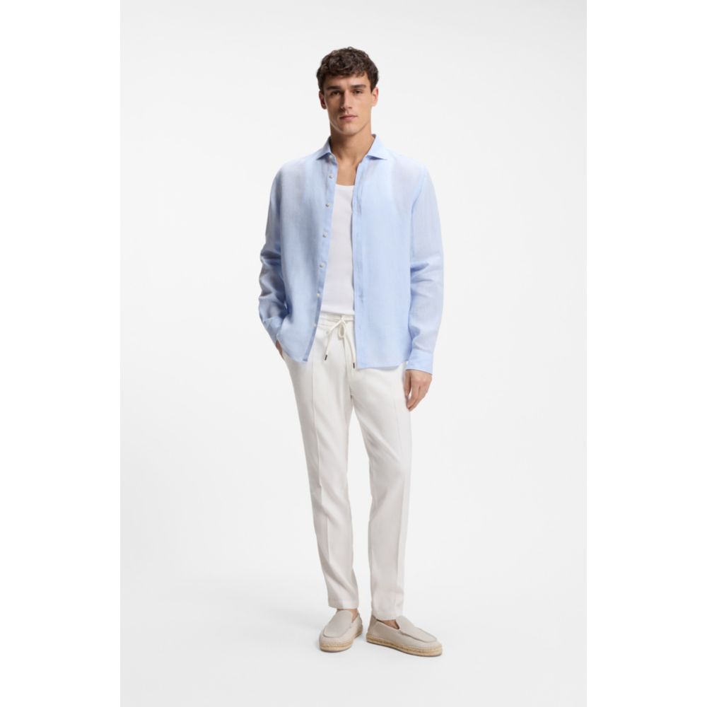 Pantalón de mezcla de lino