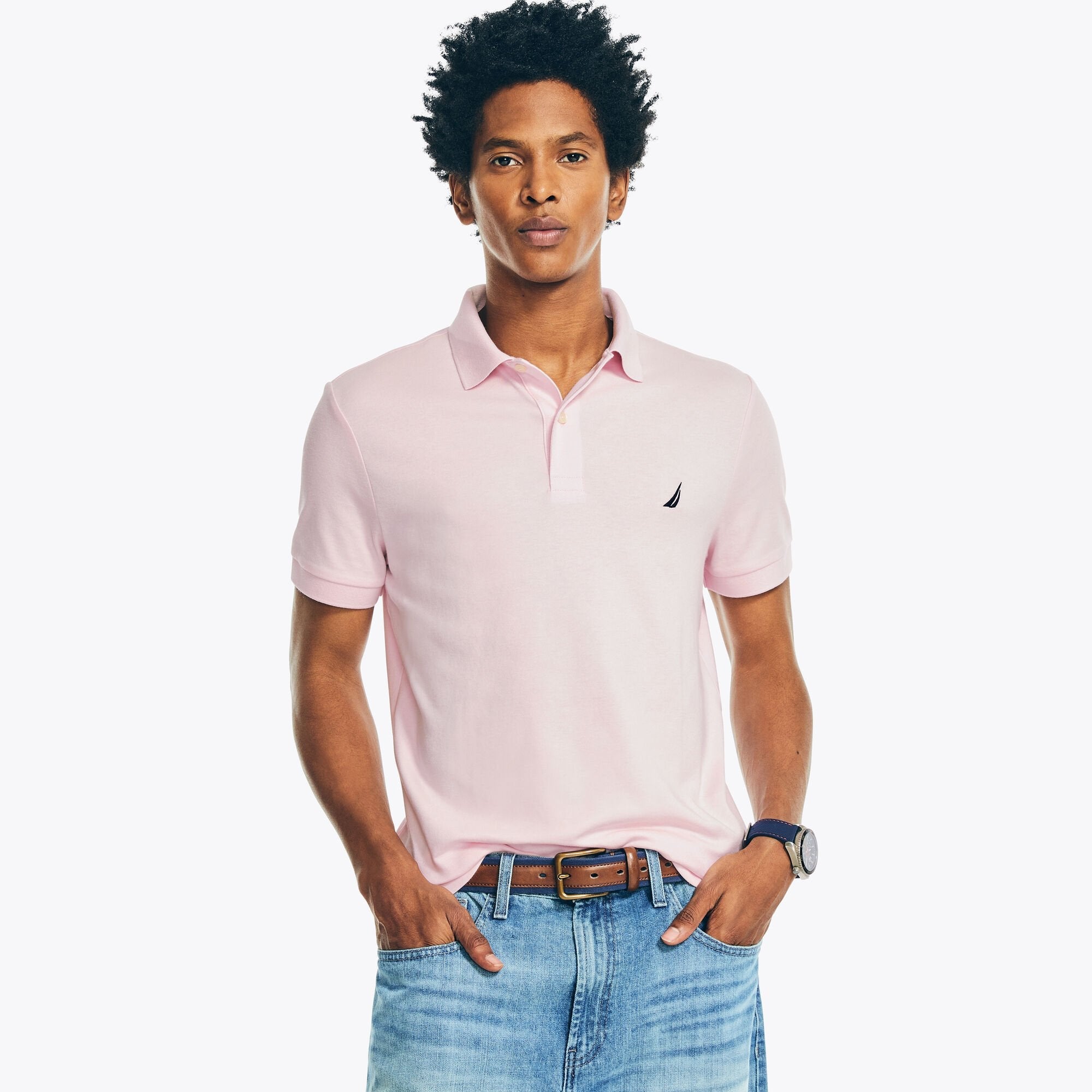 Polo de hombre de corte ajustado