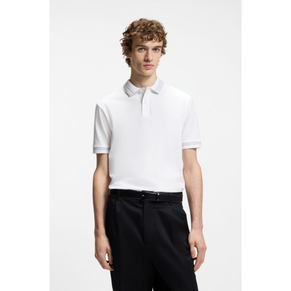 Polo de algodón de corte ajustado