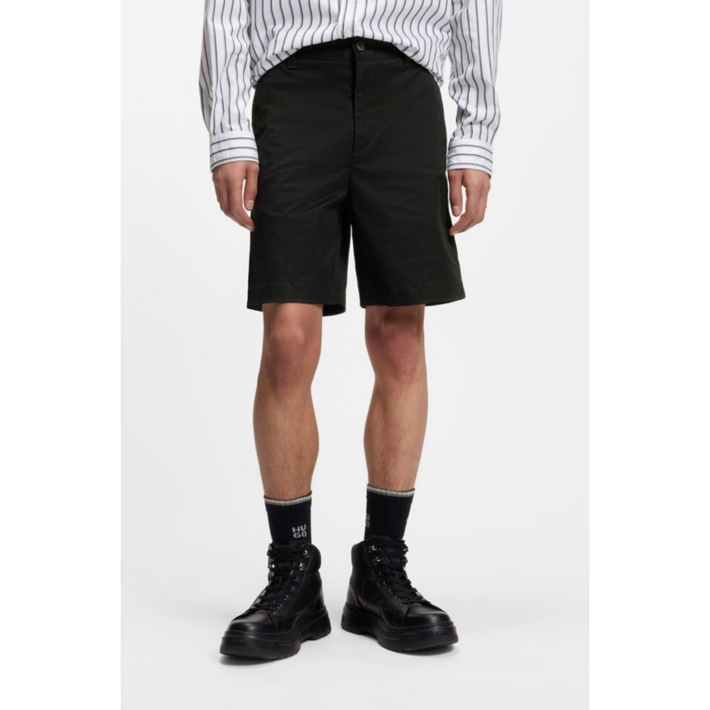 Short de algodón de corte ajustado