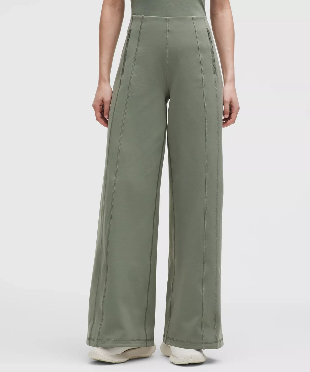 Pantalón de pierna ancha de tiro alto