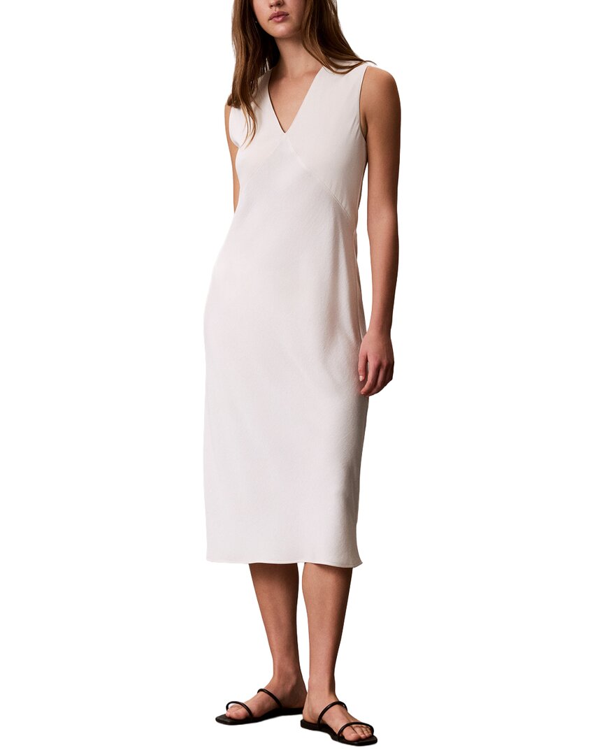 Vestido de satén midi