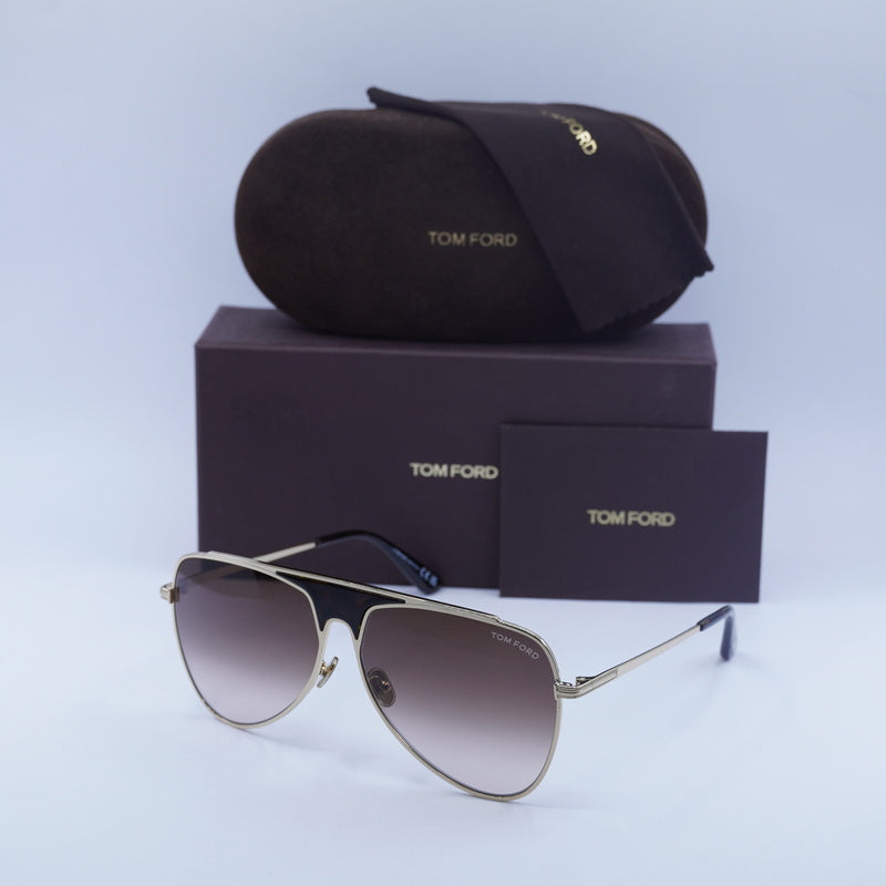 Gafas color oro rosa y café
