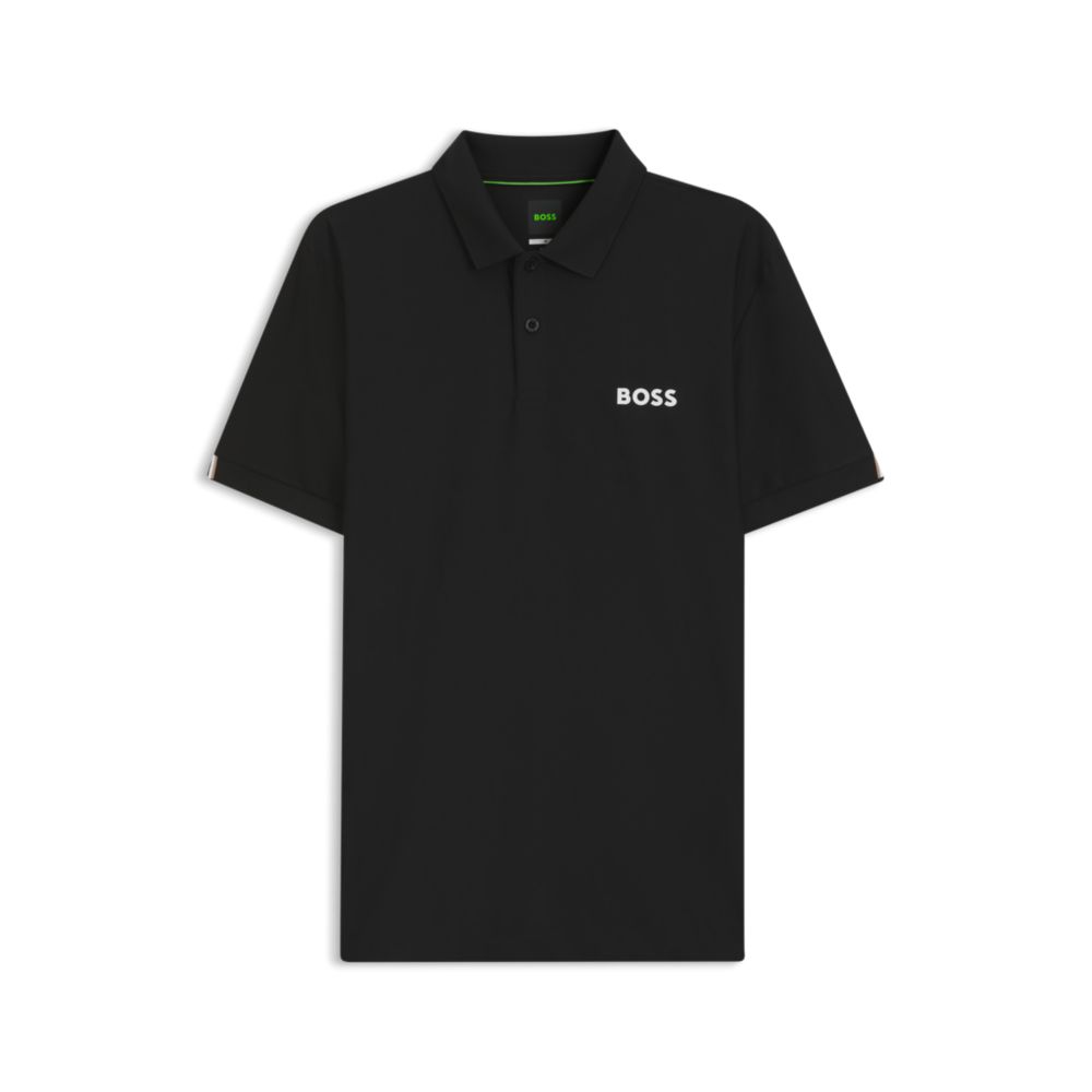 Polo de corte ajustado a rayas