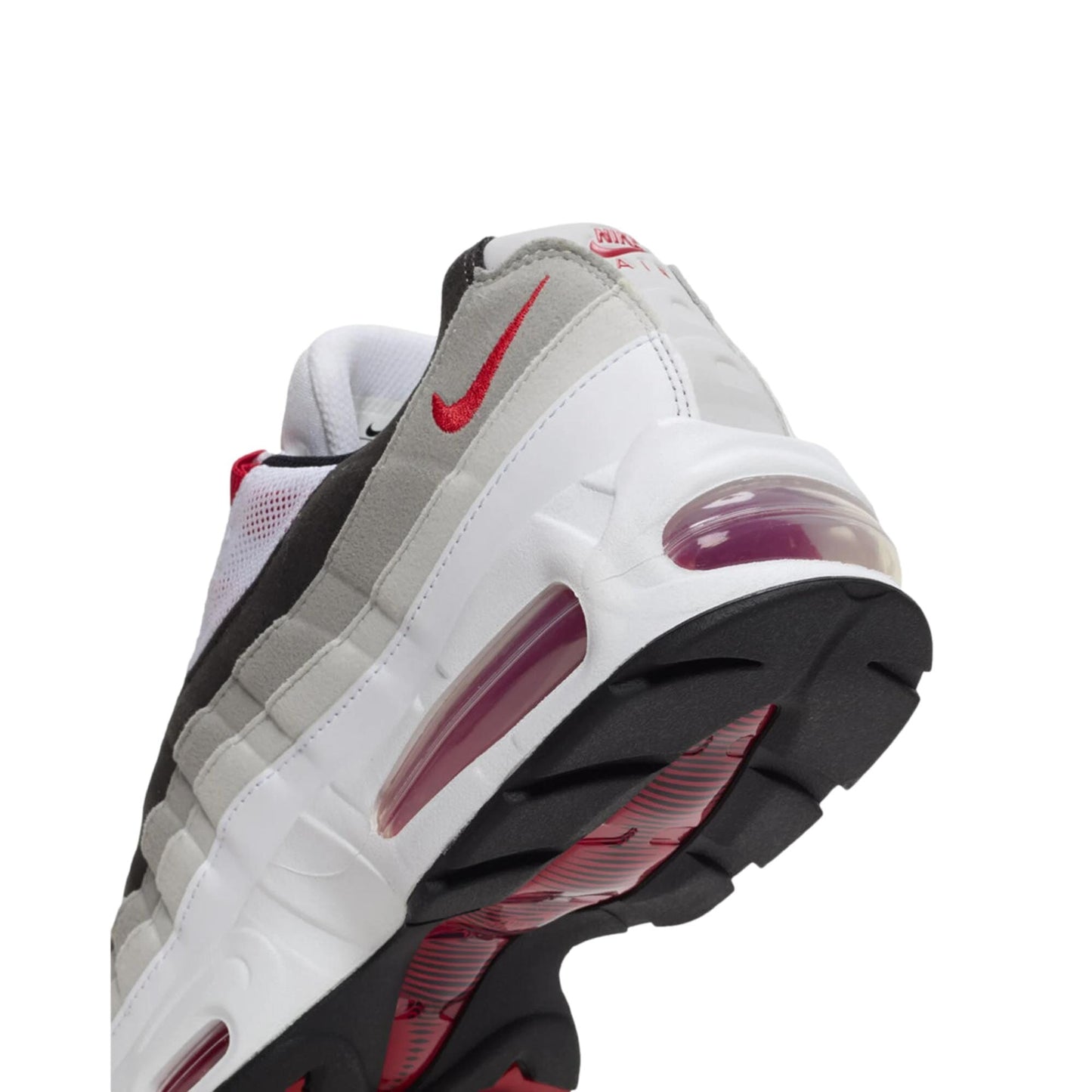 Calzado de hombre color blanco y gris y rojo