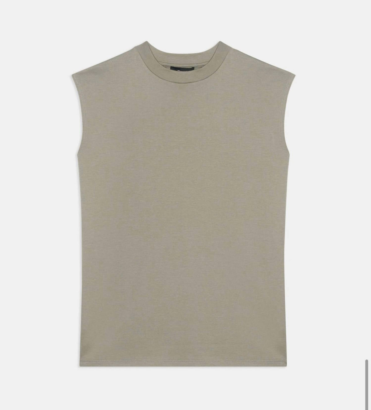 Top sin mangas color gris