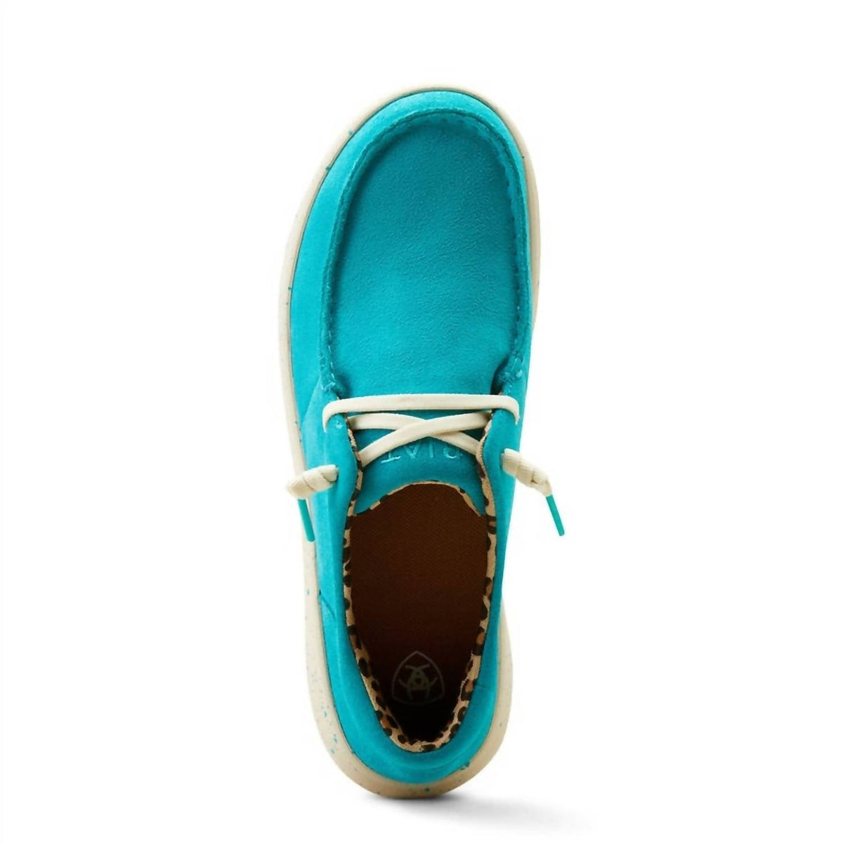 Zapatos de mujer sin cordones color turquesa