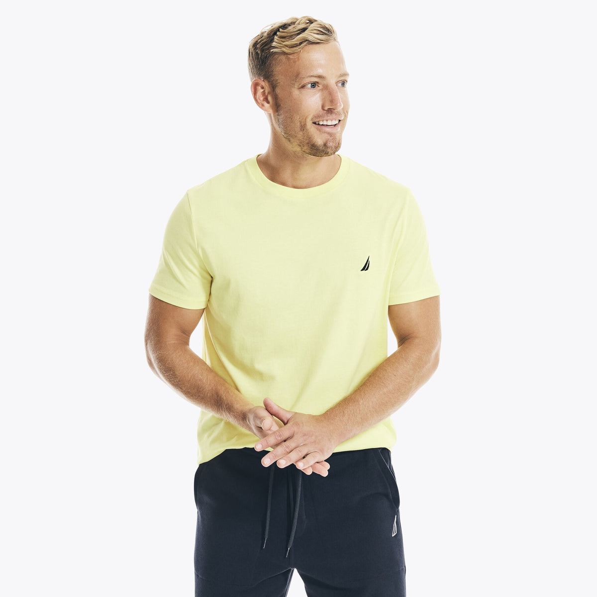 Camiseta de hombre con cuello redondo
