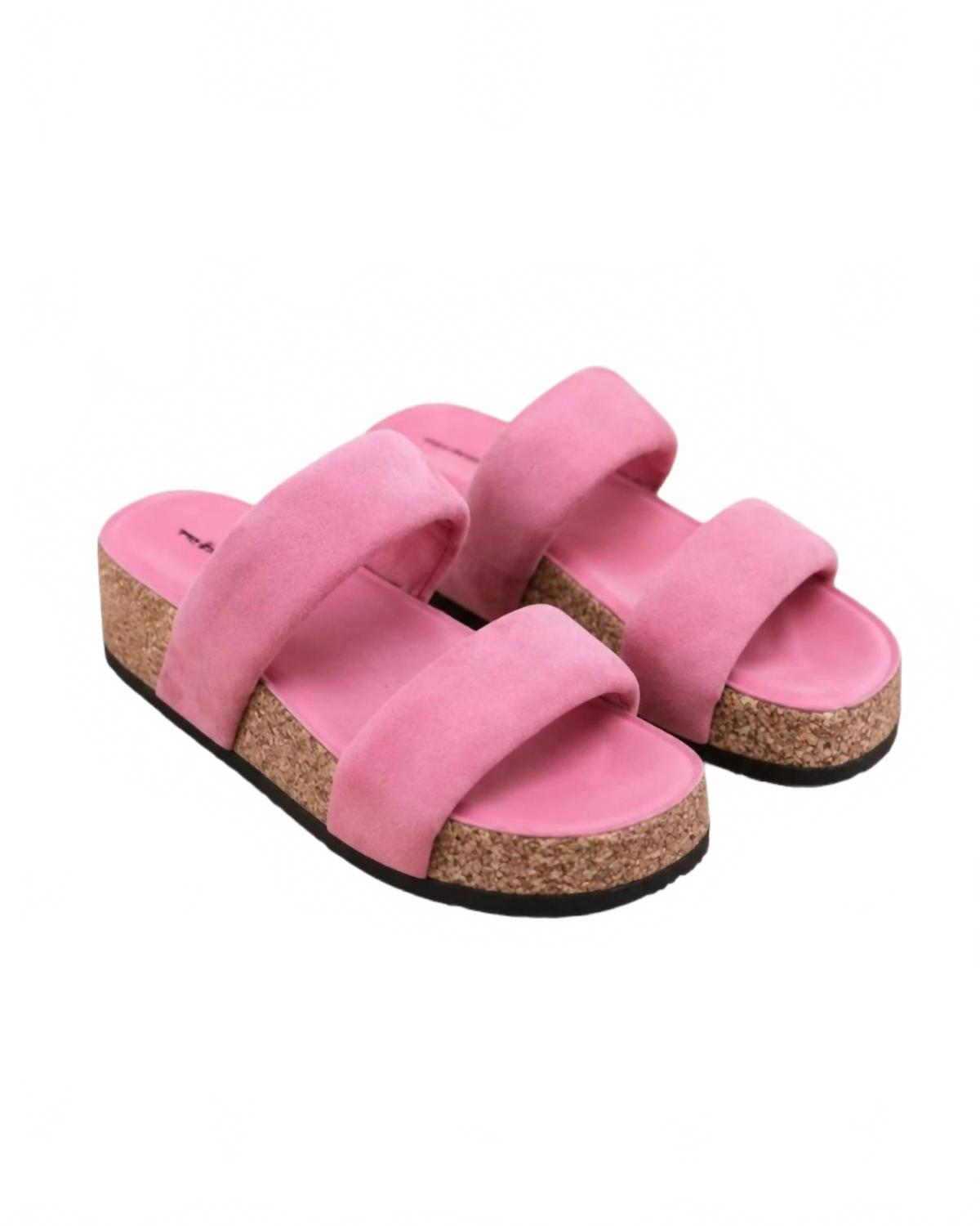 Sandalias de mujer color rosado