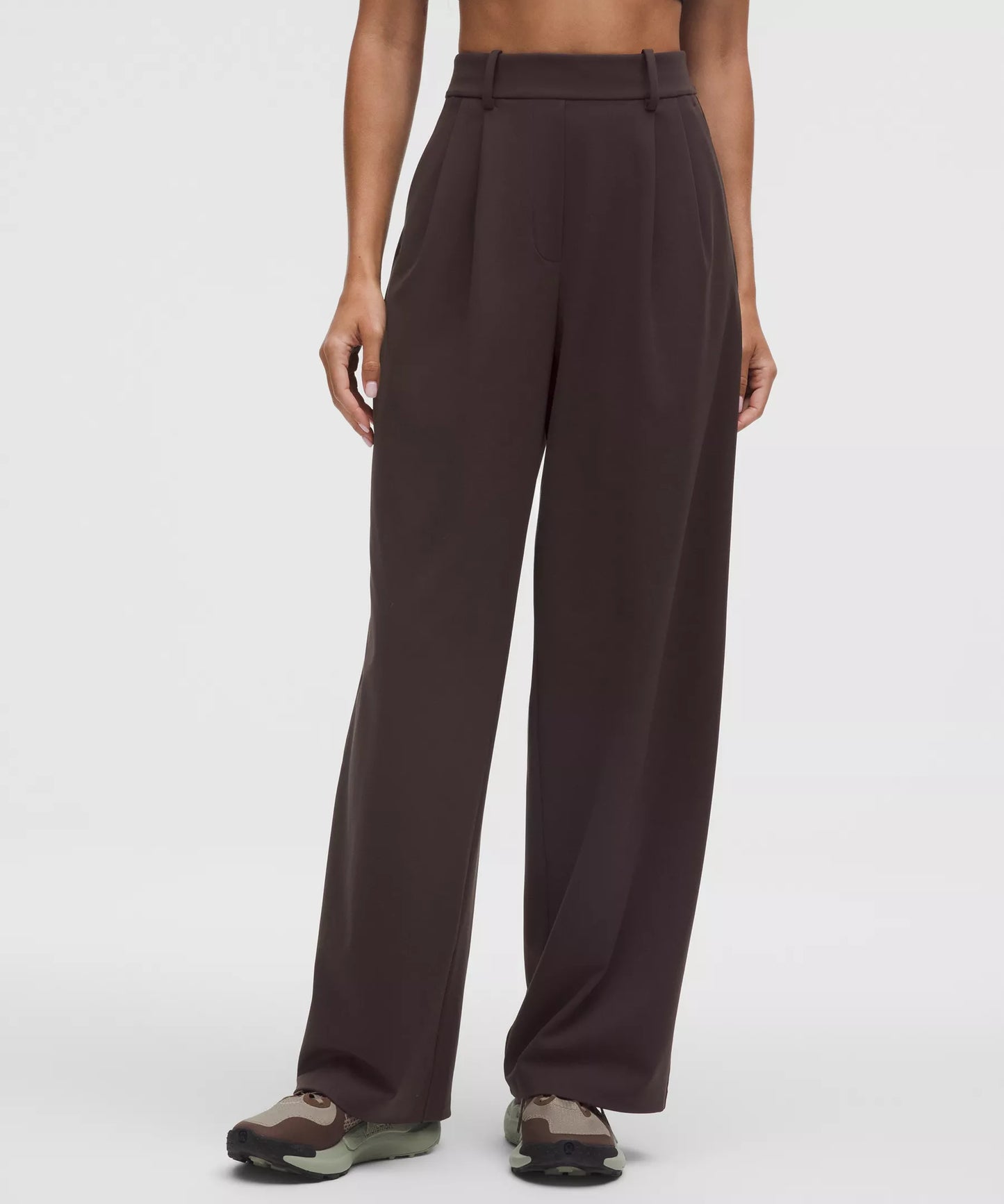 Pantalón de pierna ancha de tiro alto