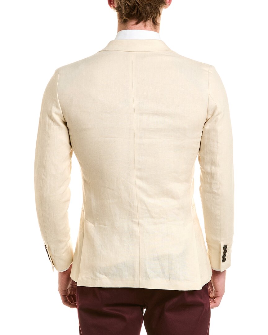 Chaqueta de lino color gris