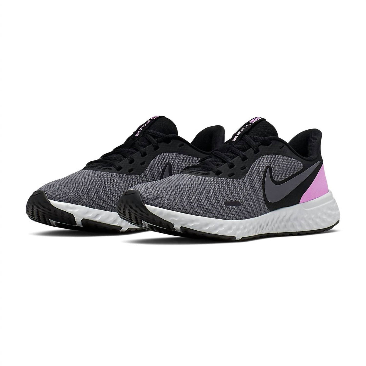 Tenis de mujer color gris y rosado