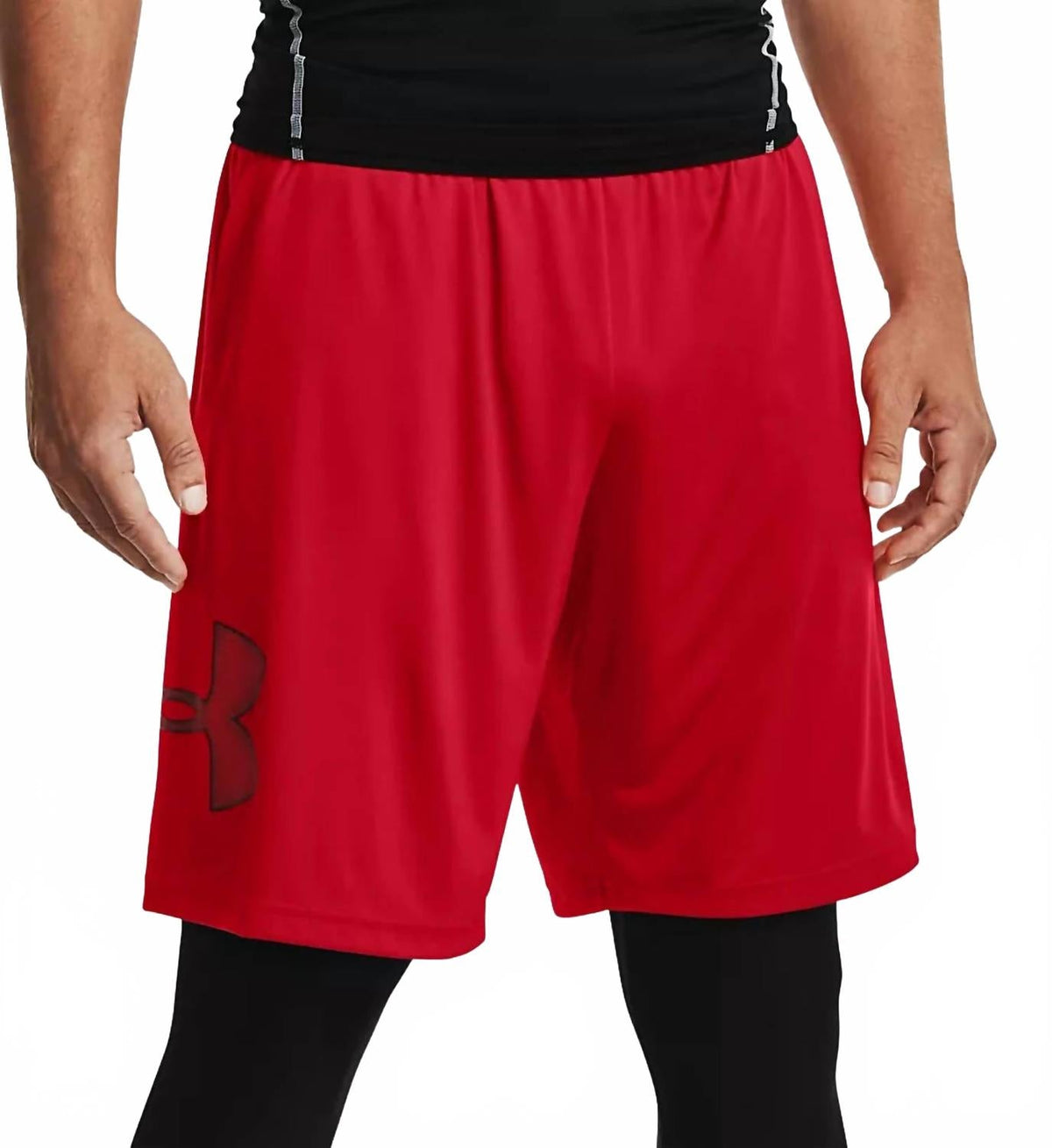Short con estampado color rojo