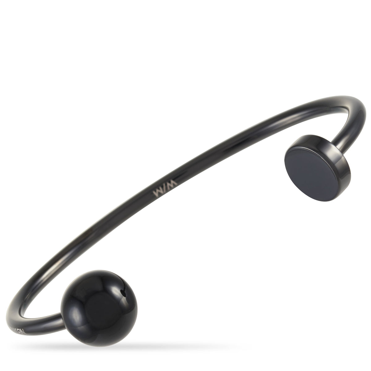 Pulsera de acero inoxidable color negro