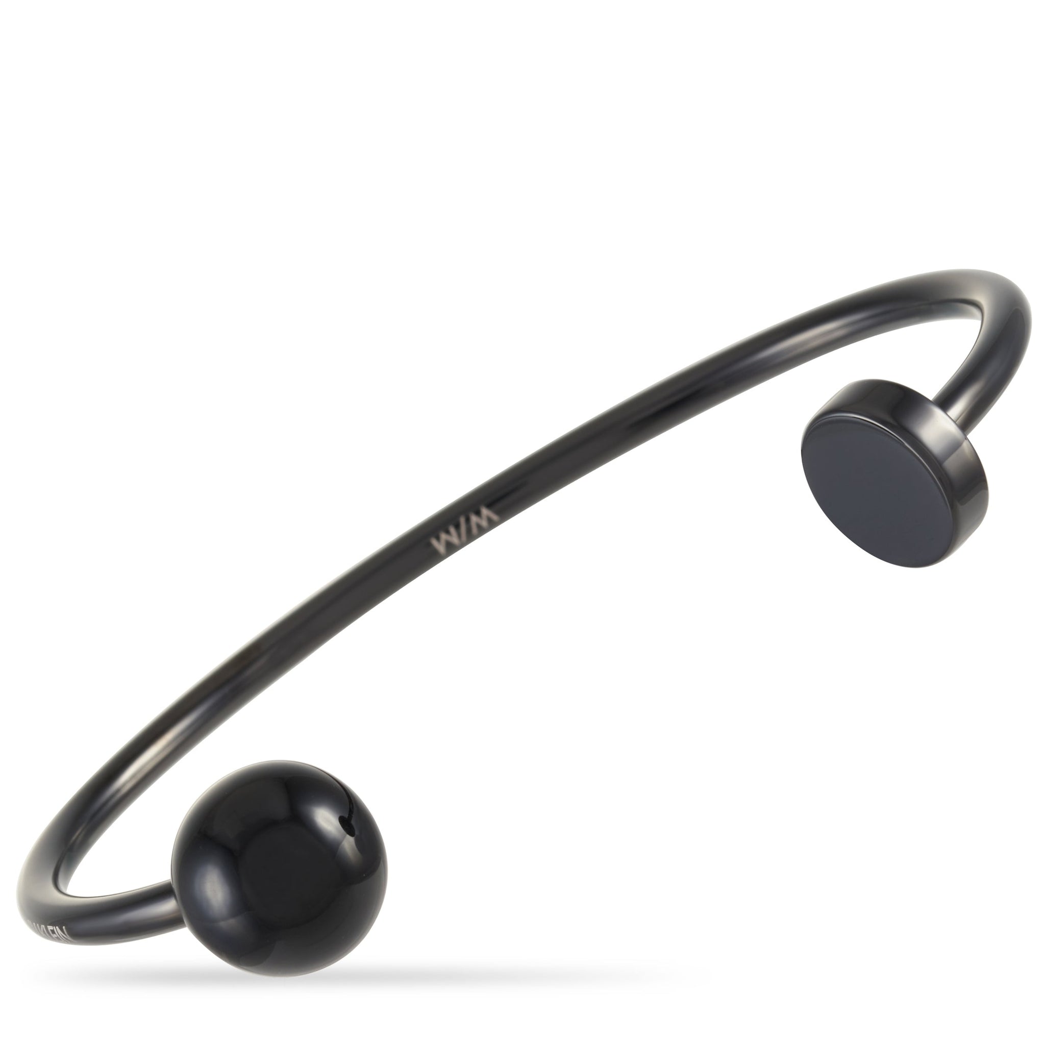 Pulsera de acero inoxidable color negro