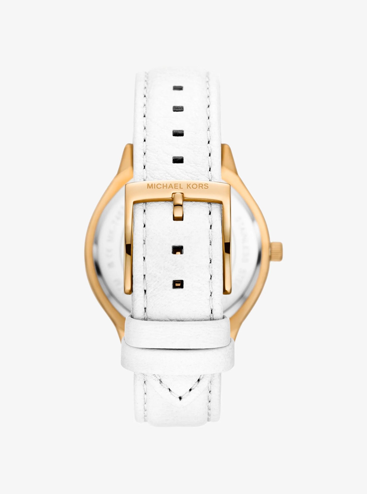 Reloj de cuero color dorado
