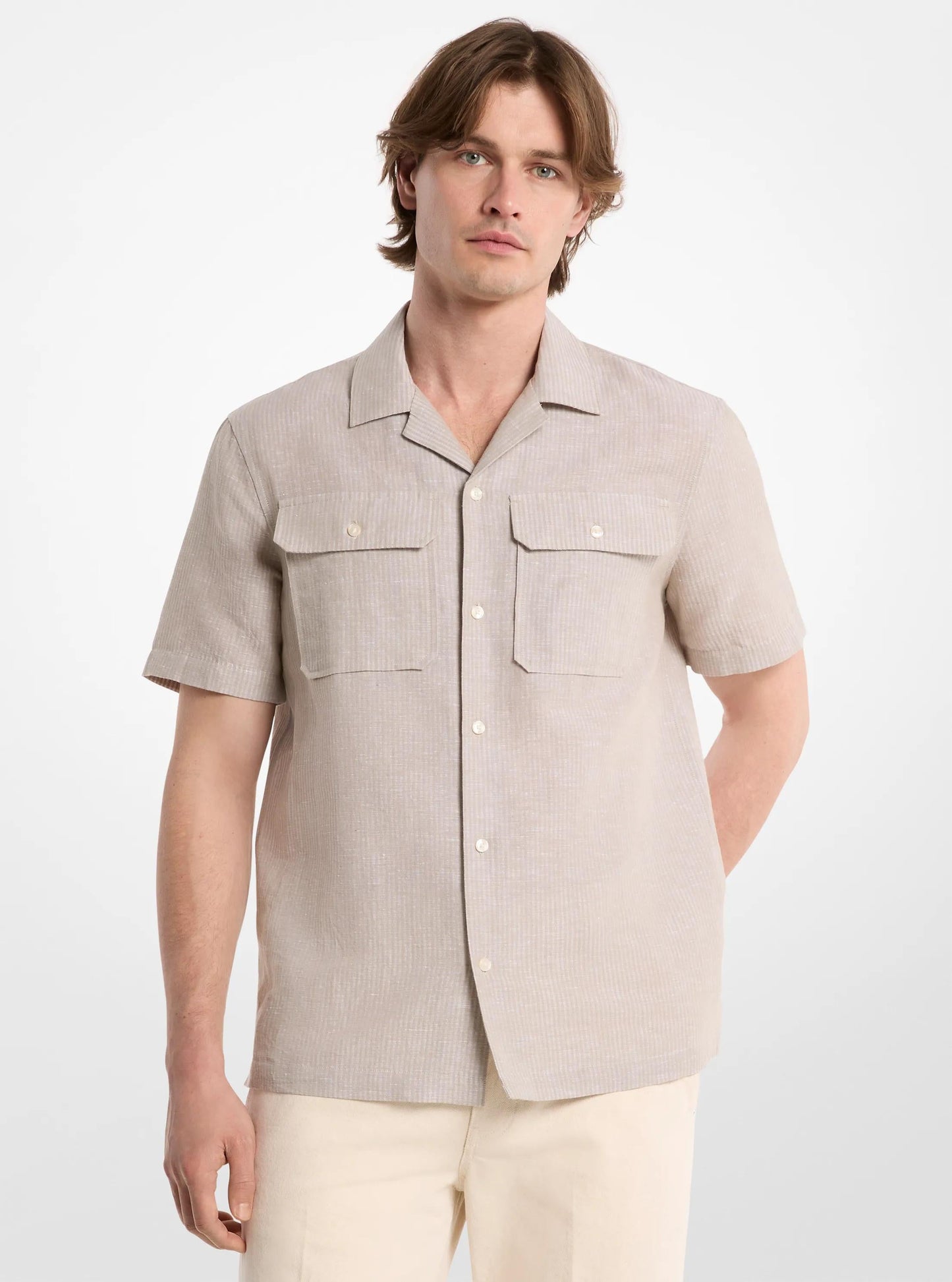 Camisa de algodón a rayas