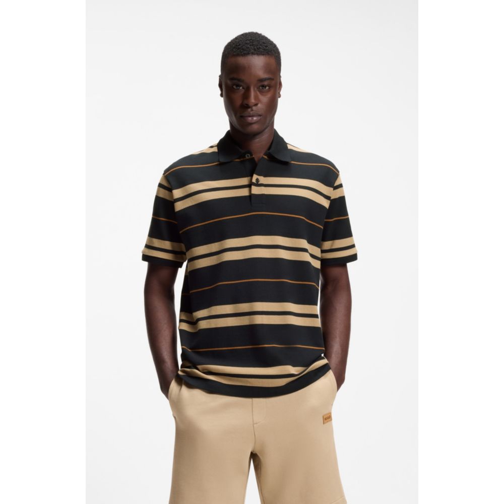 Polo de algodón a rayas