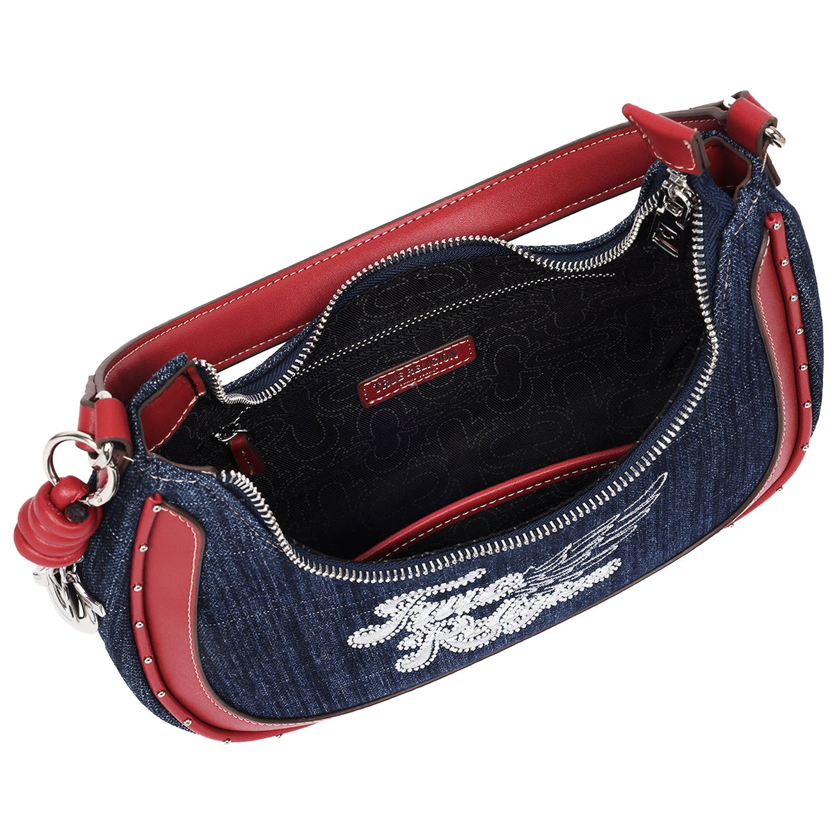 Bolso de mezclilla color rojo