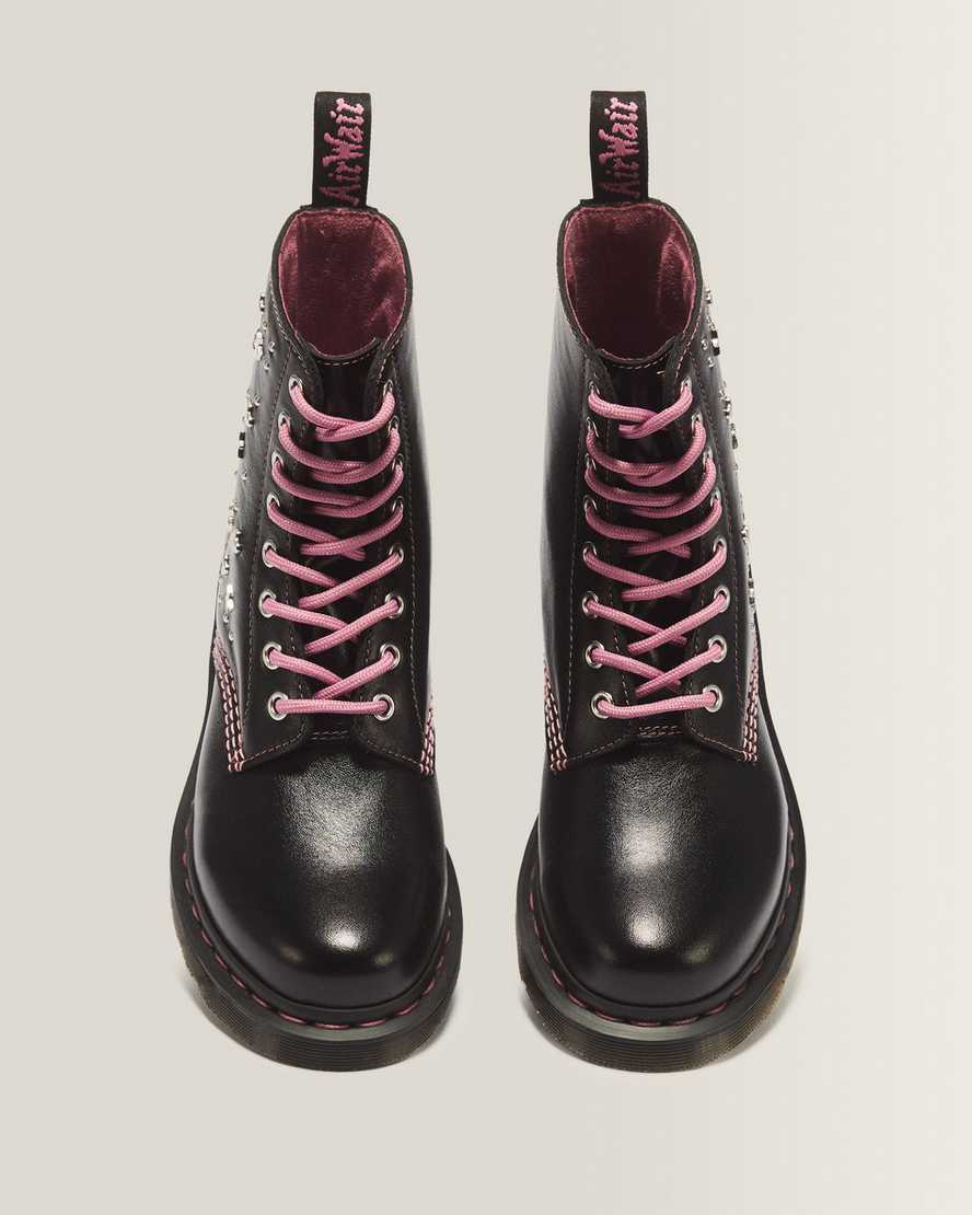 Botas de cuero con cordones