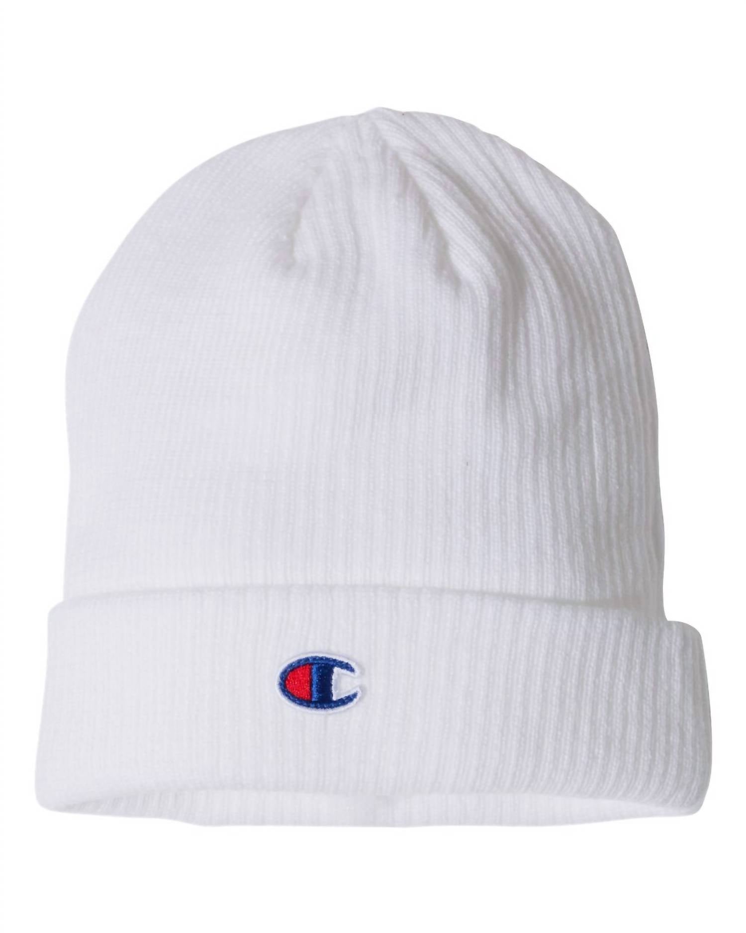 Gorro tejido color blanco