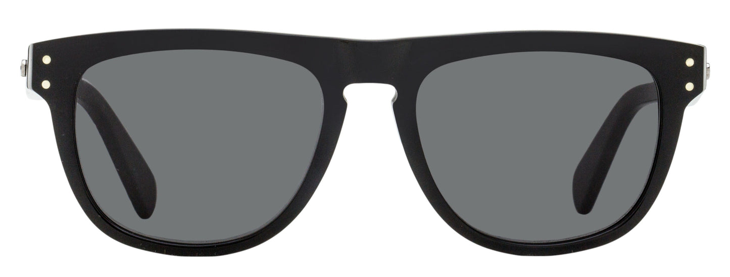 Gafas de sol de hombre de montura cuadrada 55 mm color negro