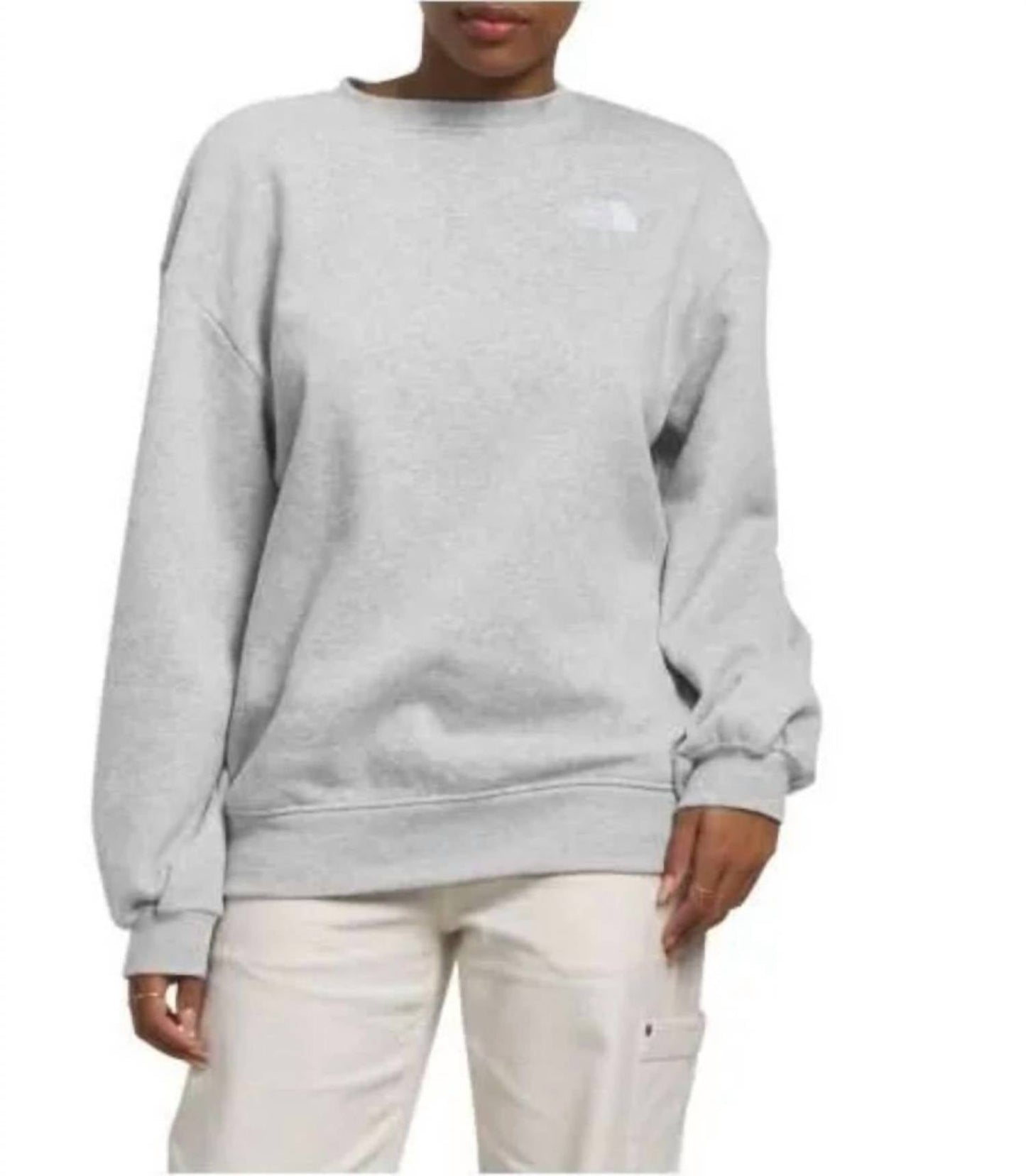 Buzo de mujer con cuello redondo color gris