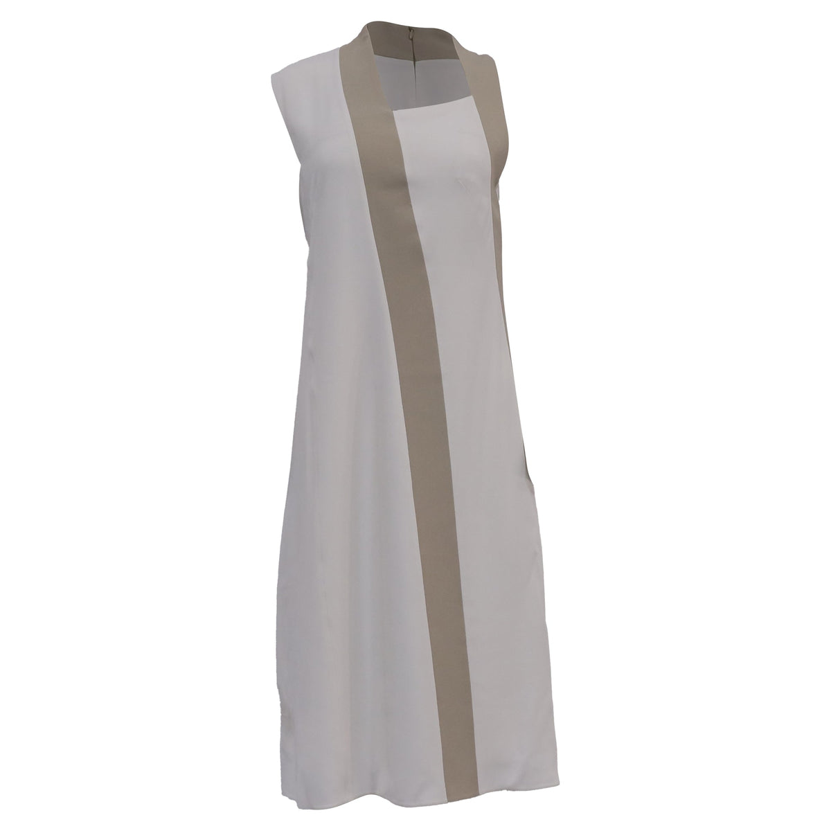 Vestido de acetato color blanco
