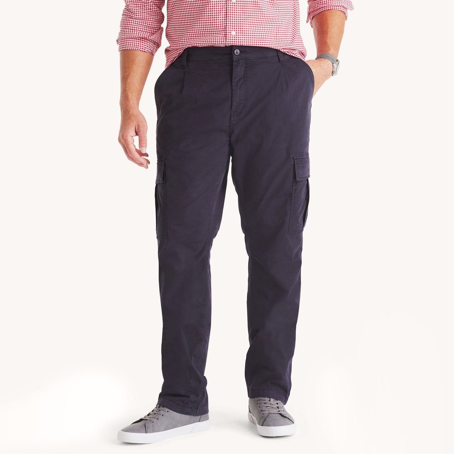 Pantalón de hombre con pliegues