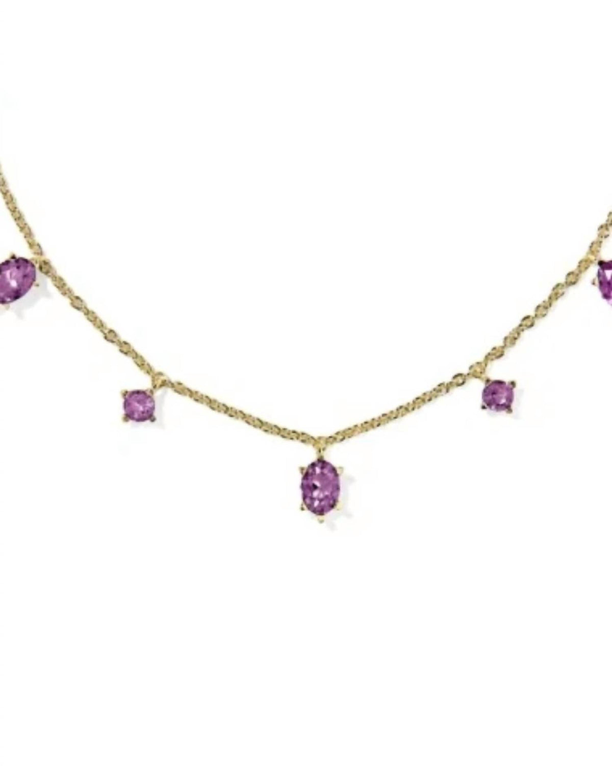 Collar de mujer color violeta