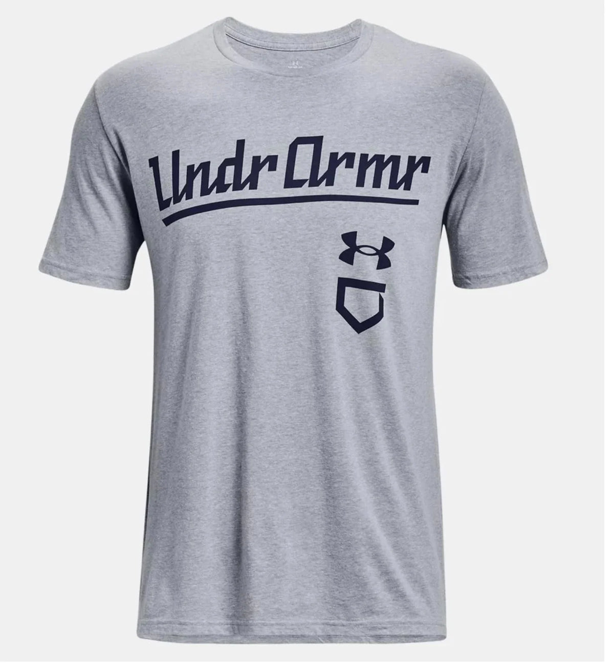 Camiseta de hombre con cuello redondo color gris