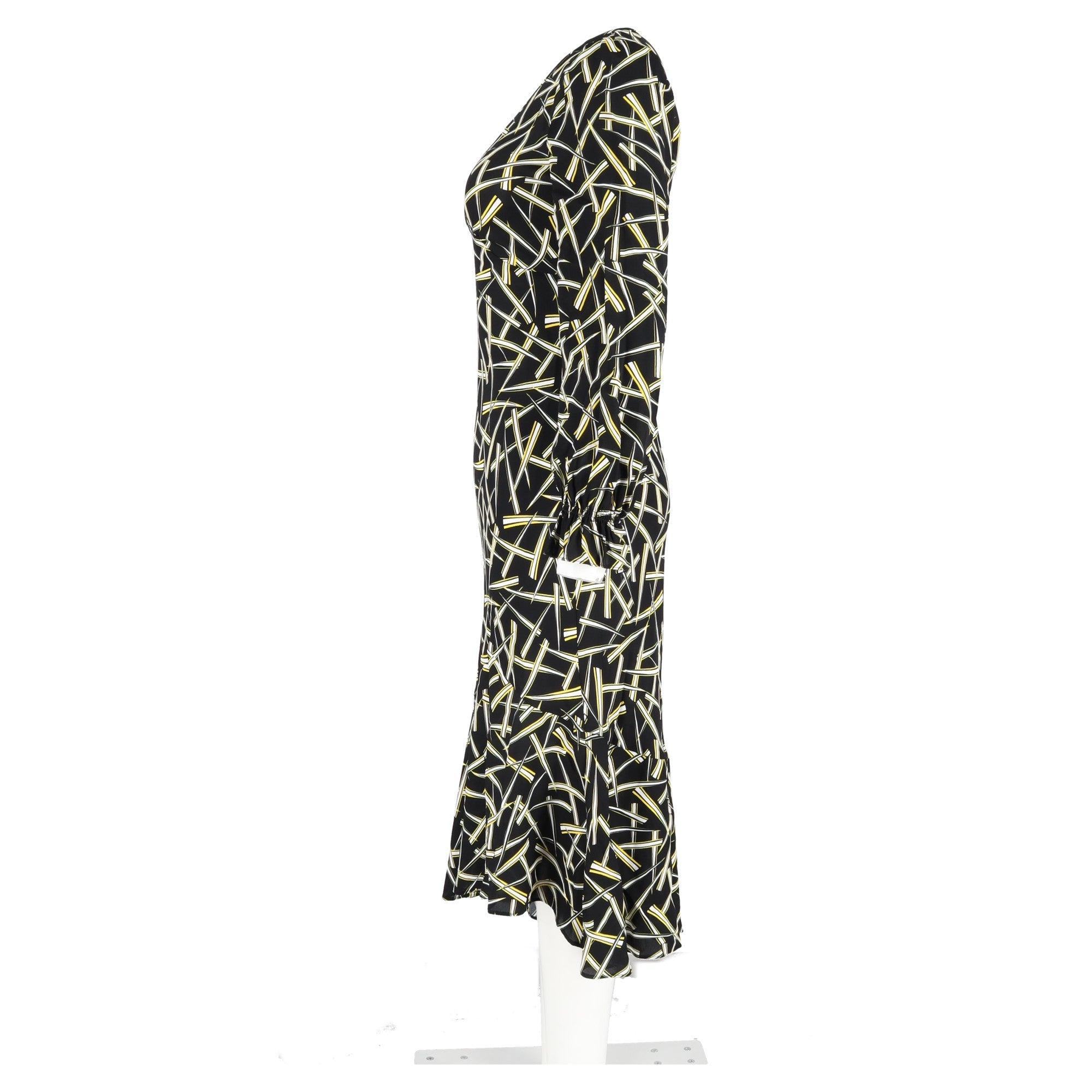 Vestido midi con estampado multicolor