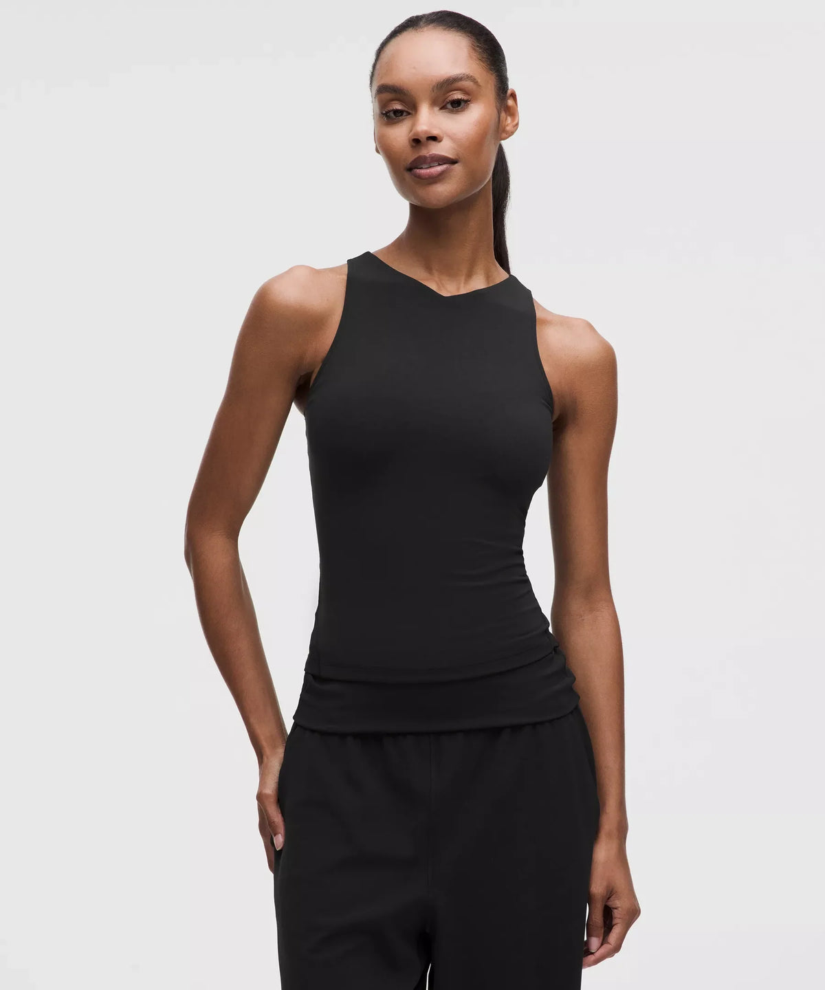 Camiseta sin mangas con cuello en V