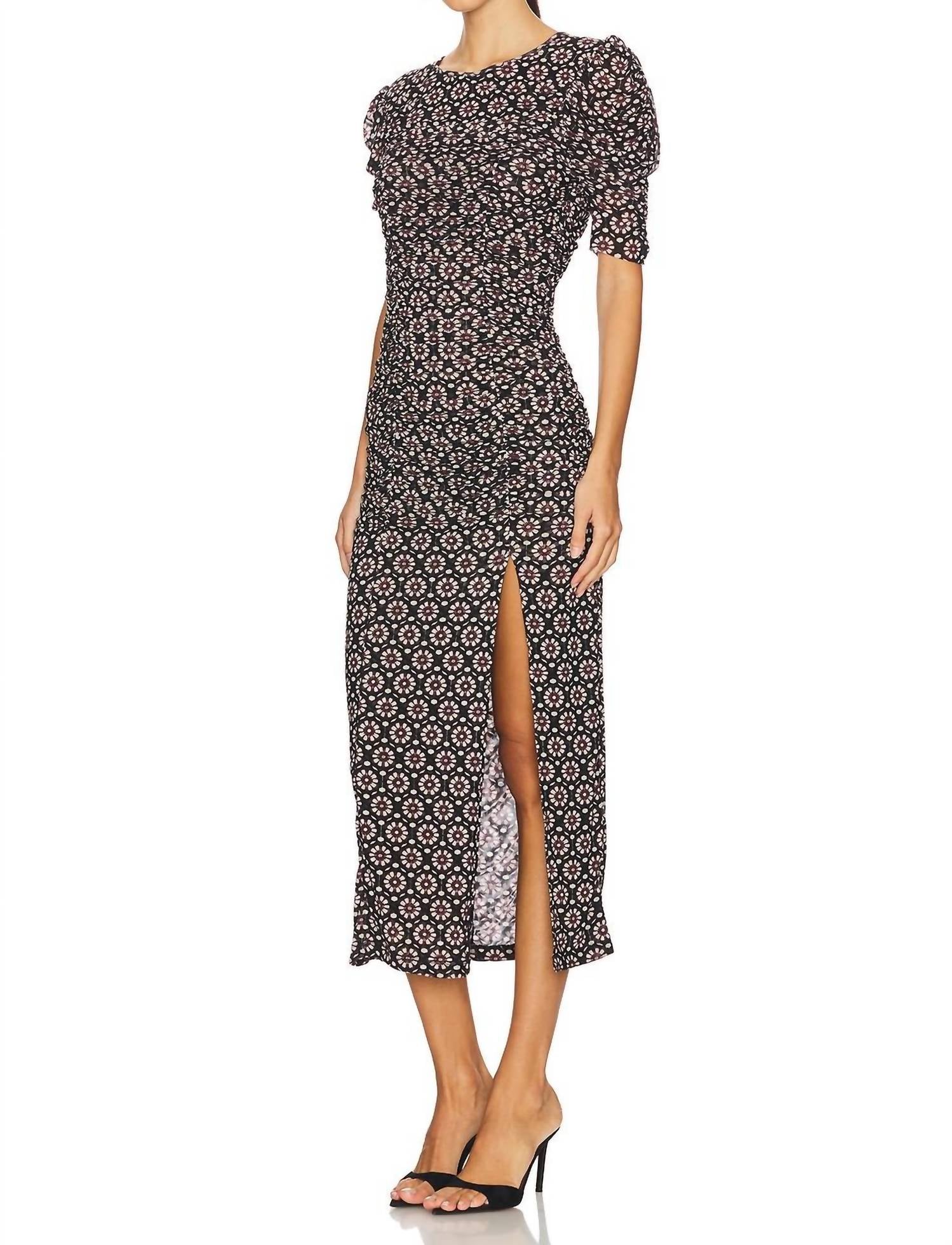 Vestido midi color negro
