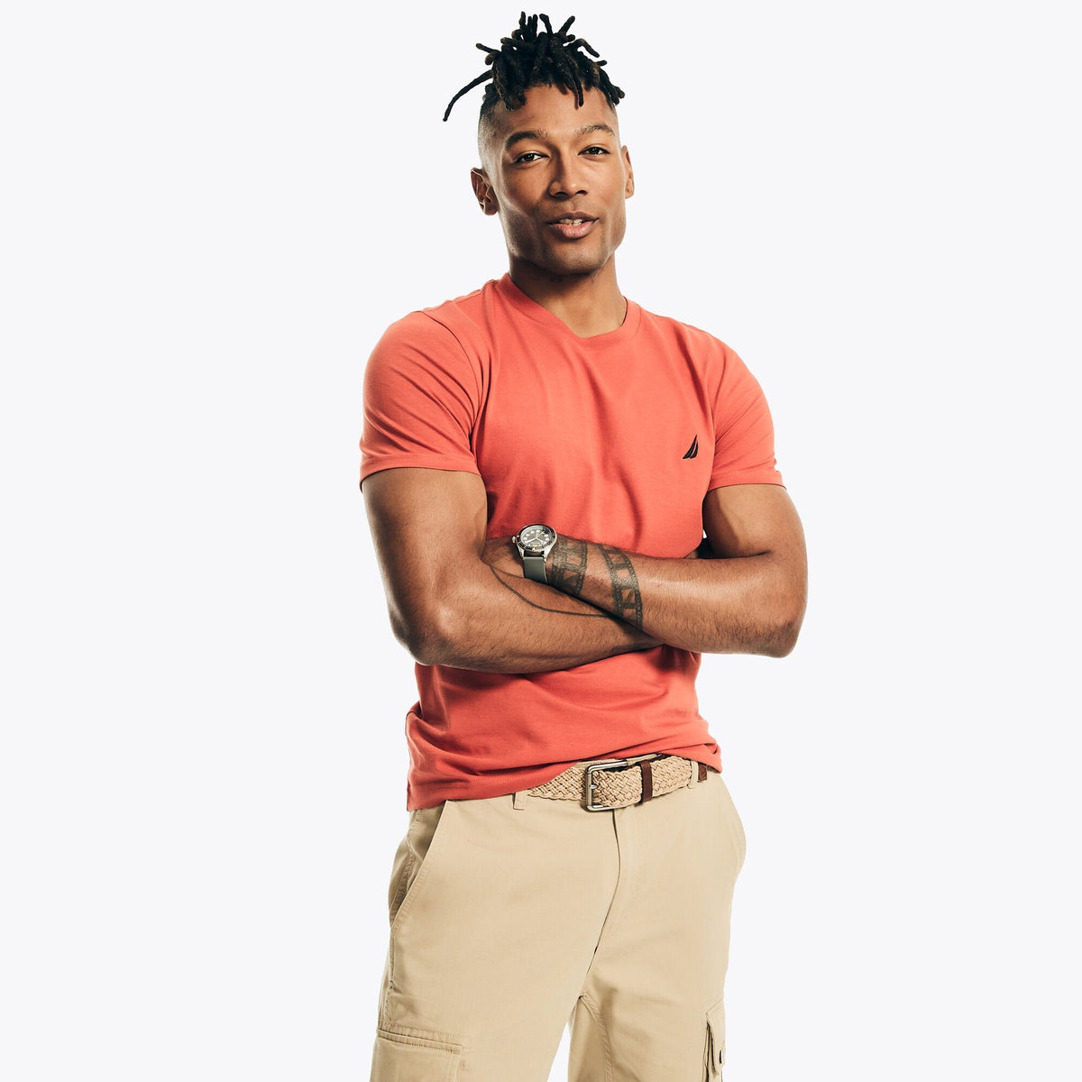 Camiseta de hombre con cuello redondo
