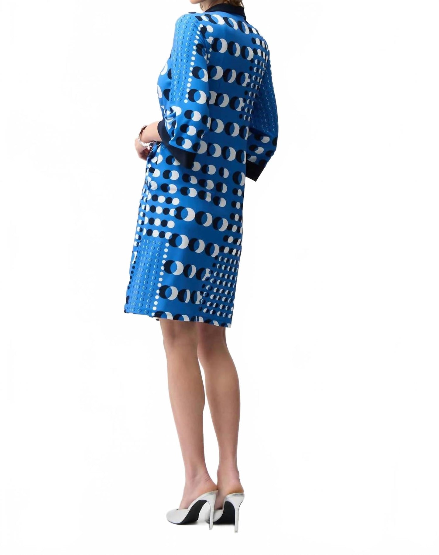 Vestido de lunares color azul