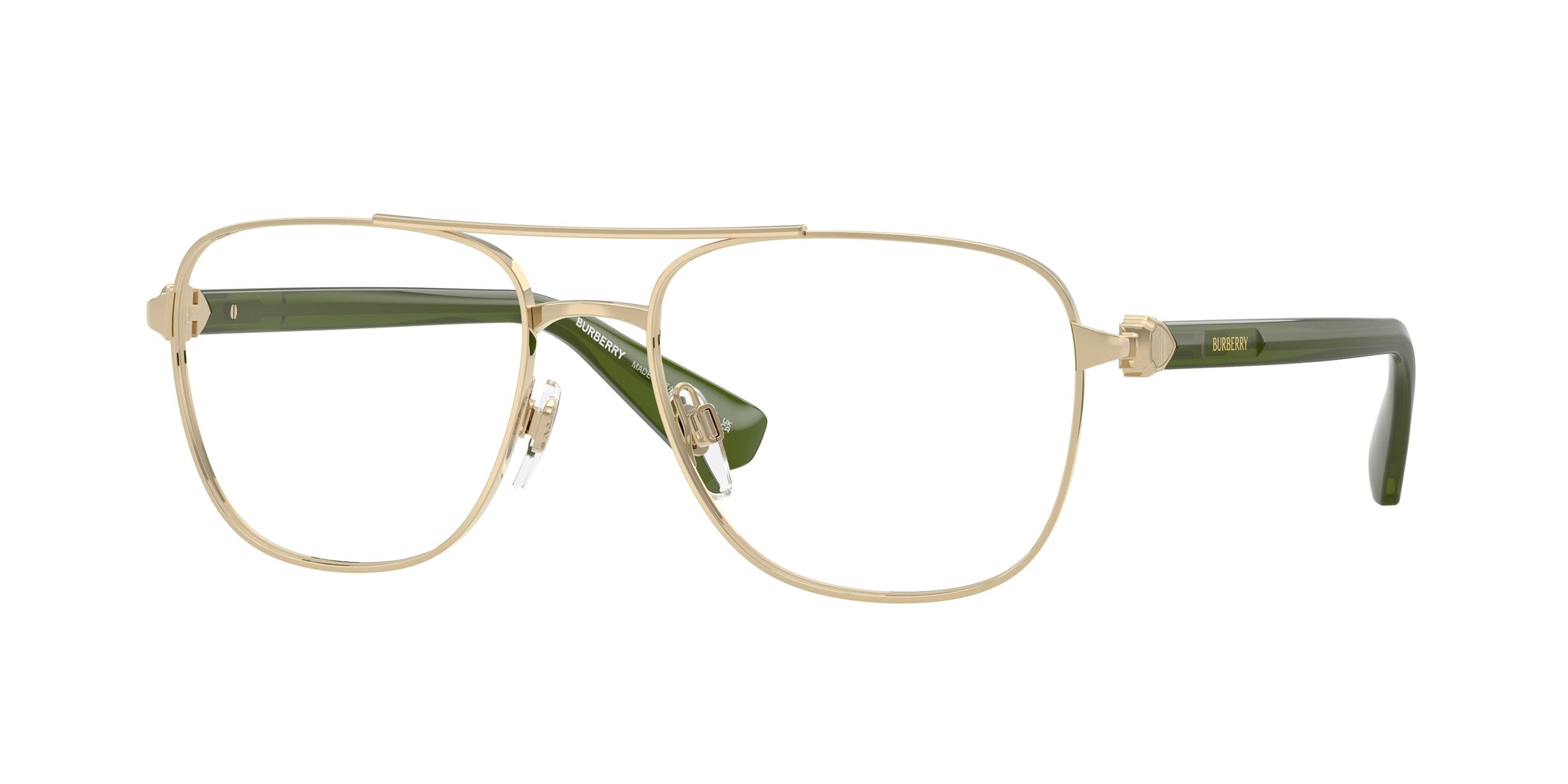 Montura para gafas de hombre 56 mm color dorado