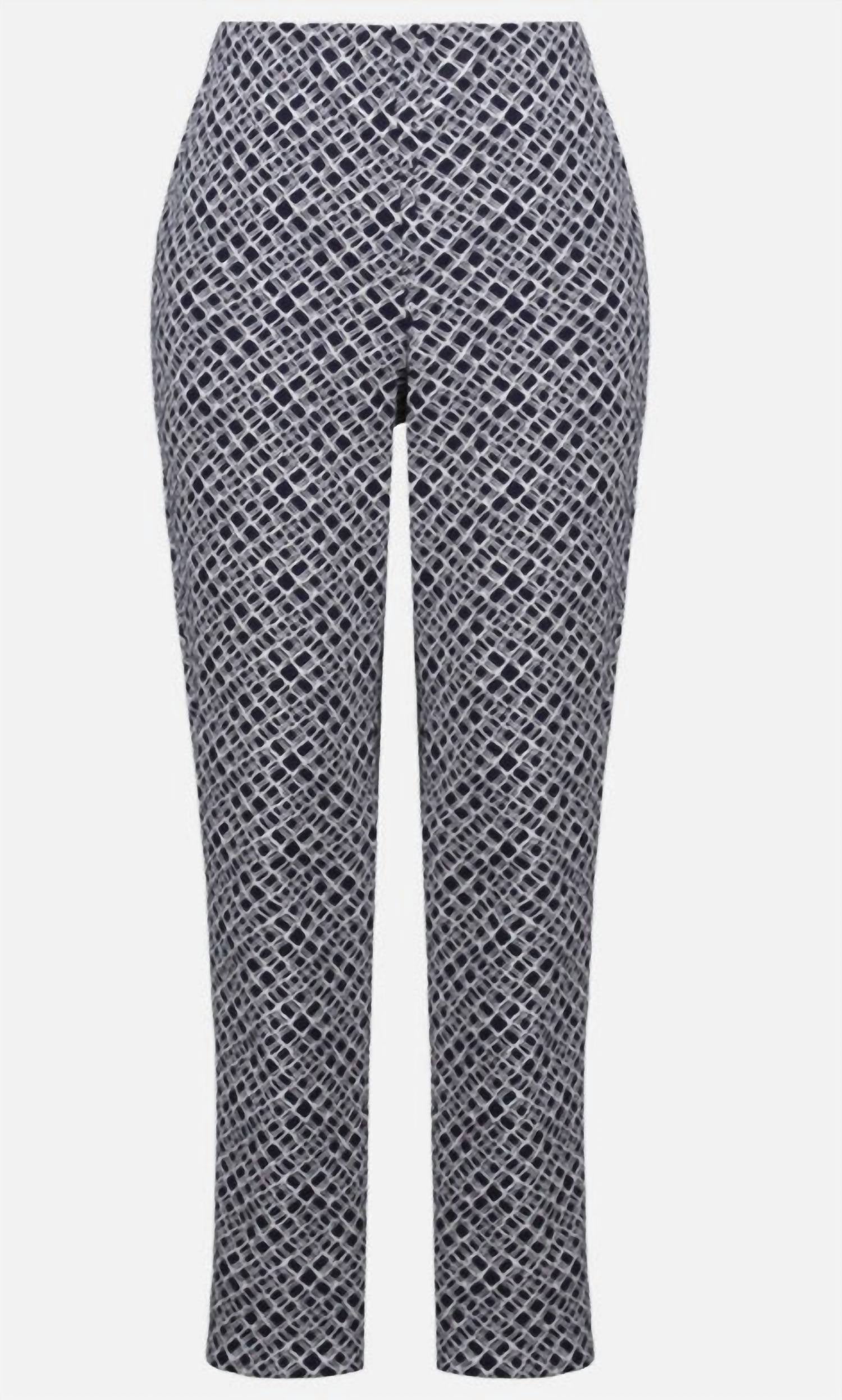Pantalón de corte ajustado color azul marino