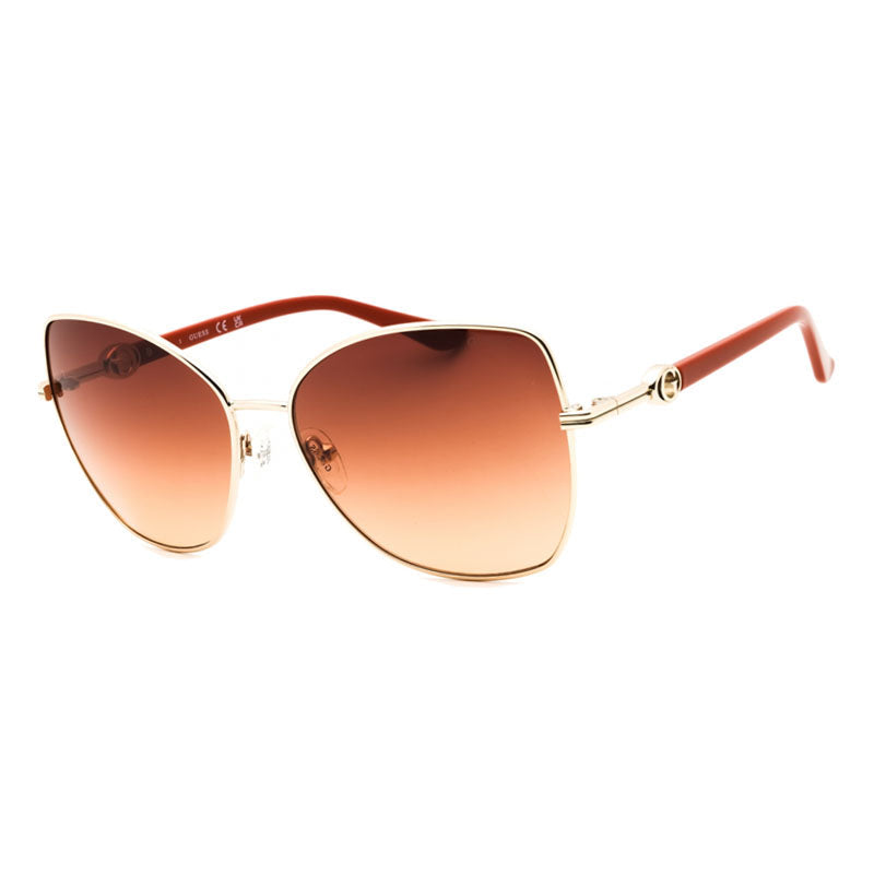 Gafas color café y dorado