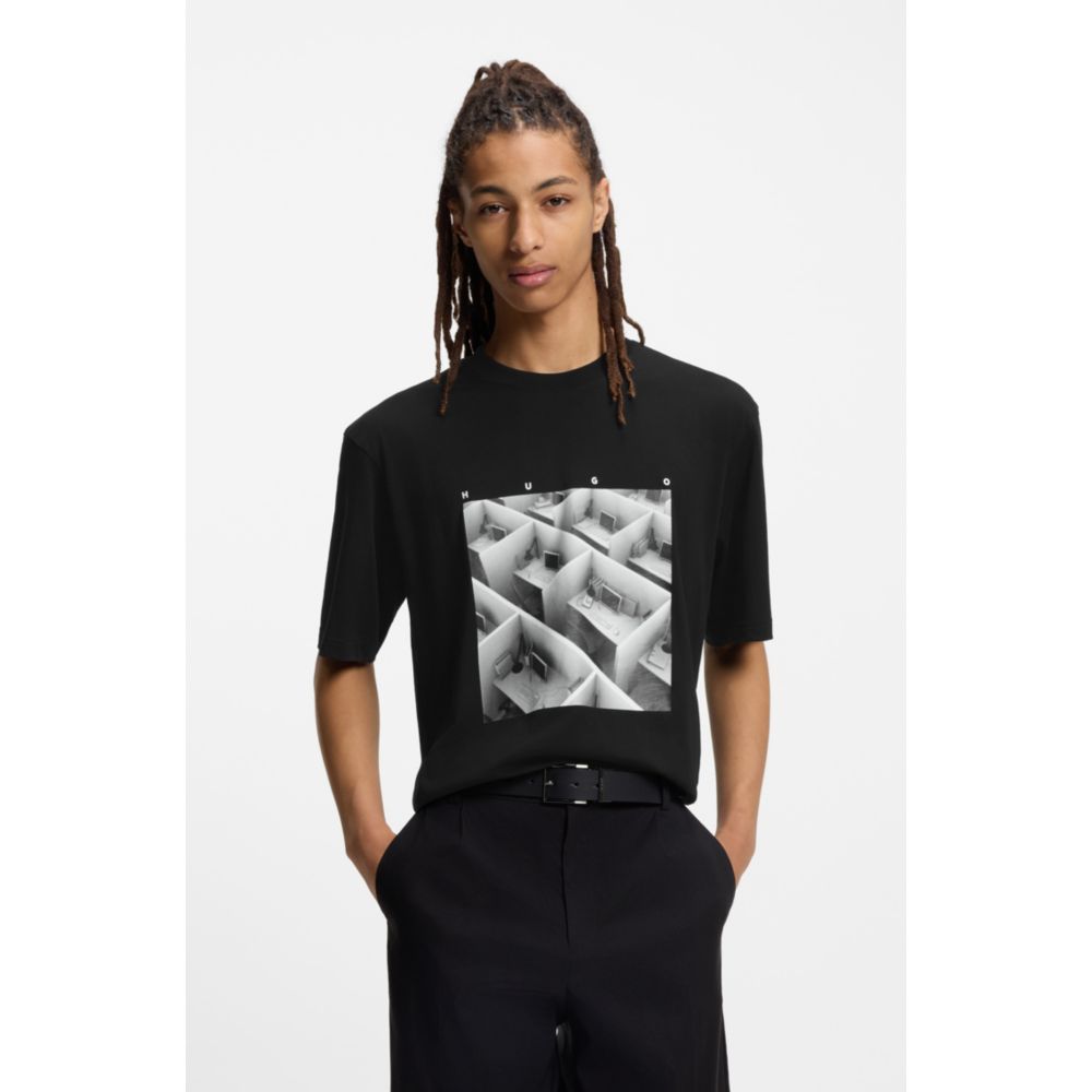 Camiseta de algodón con estampado