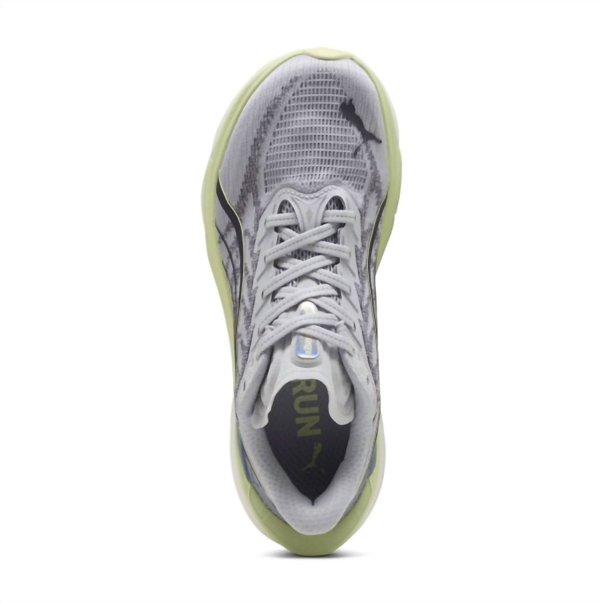 Tenis para correr de mujer color plateado