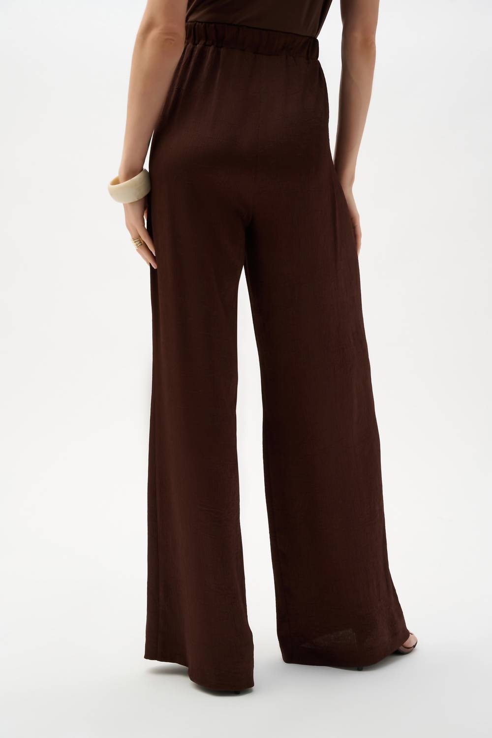 Pantalón de satén de pierna ancha