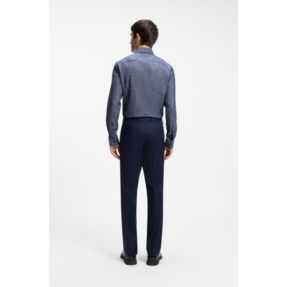 Camisa de algodón de corte ajustado
