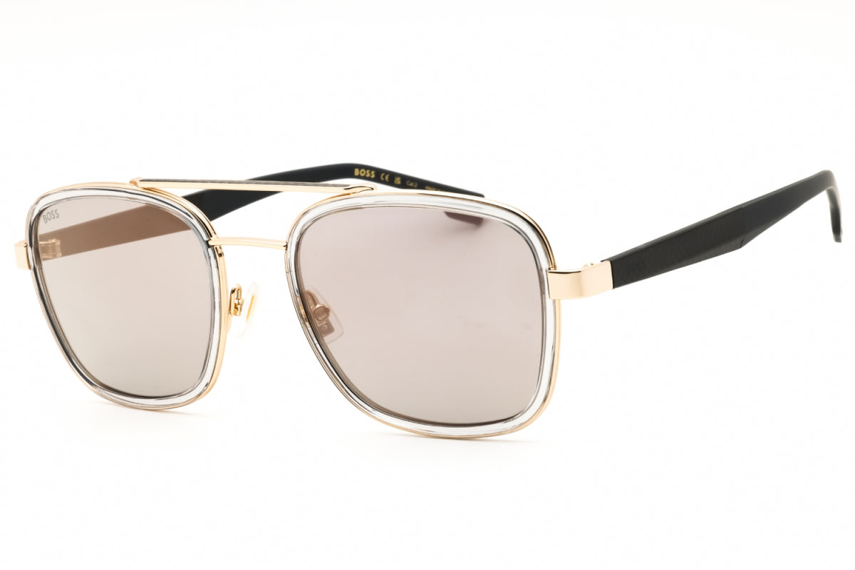 Gafas color gris y dorado