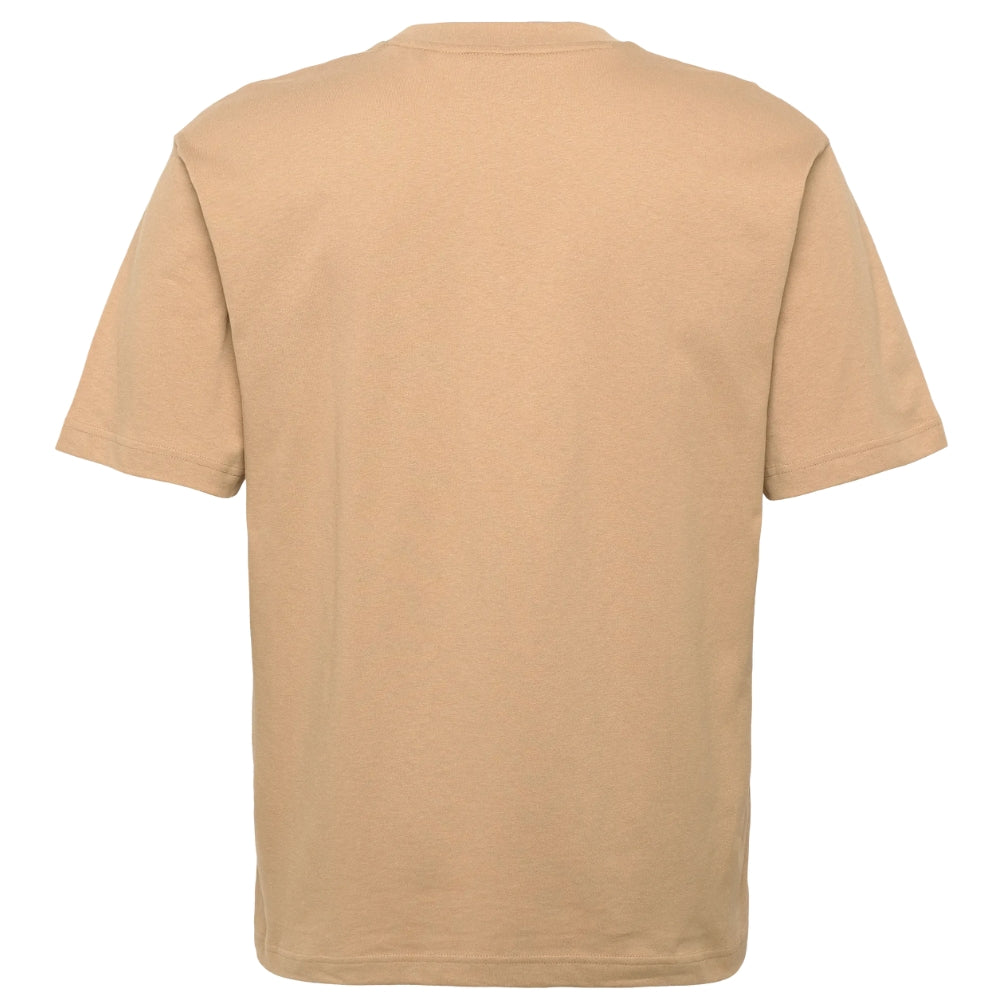 Camiseta de hombre de manga corta con estampado color beige