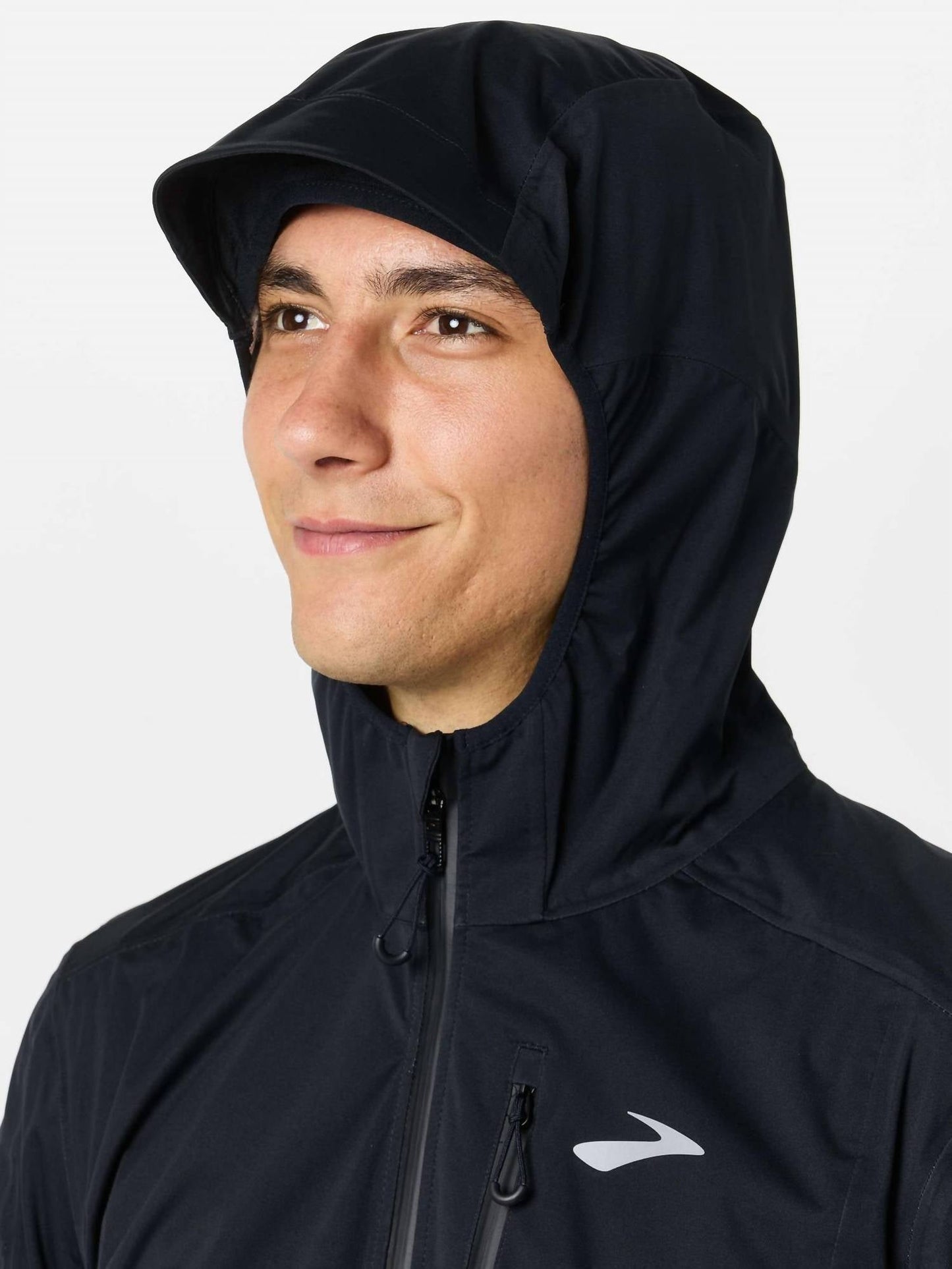 Chaqueta impermeable color negro